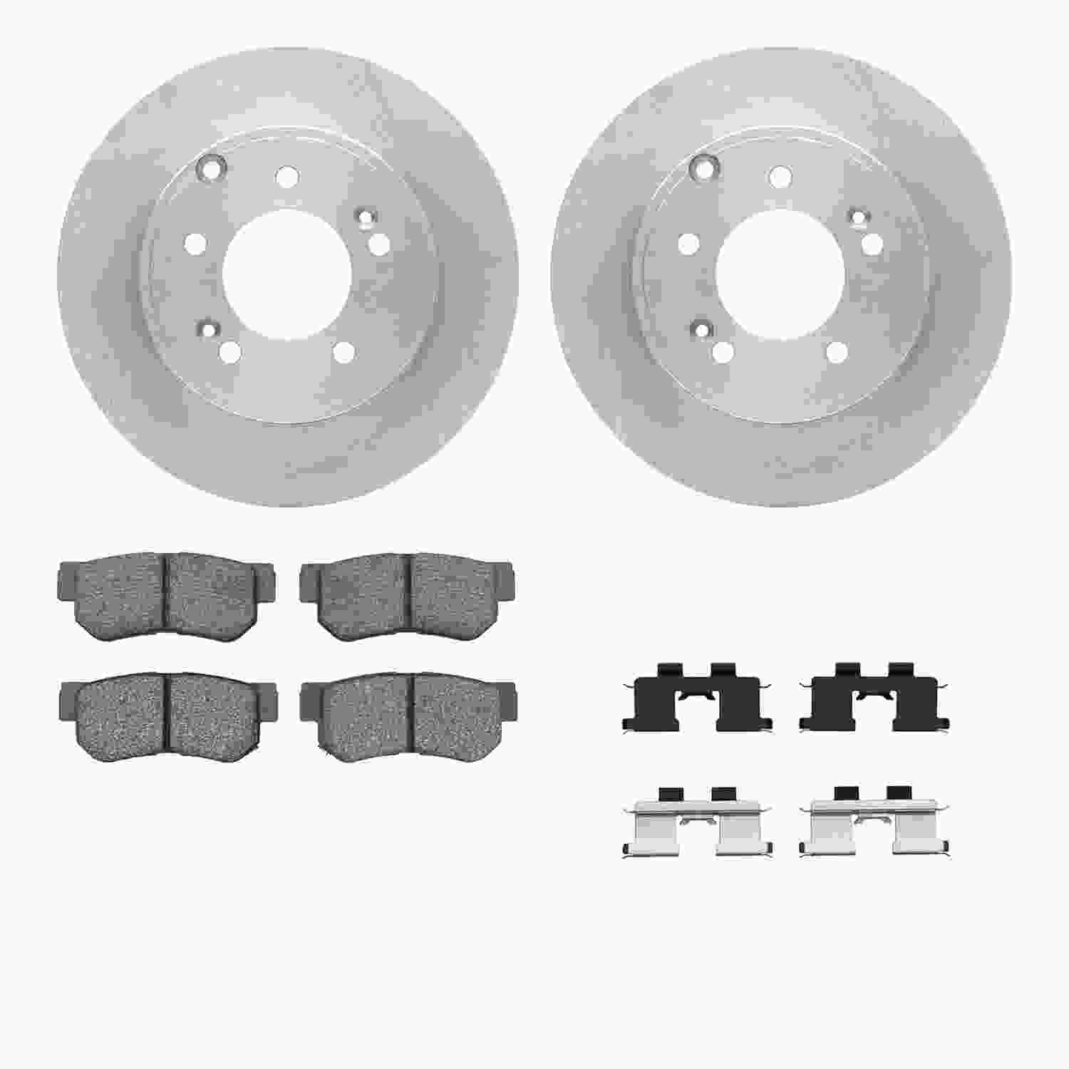 Dynamic Friction Company Disc Brake Pad and Rotor / Drum Brake Shoe and Drum Kit 6312-03018