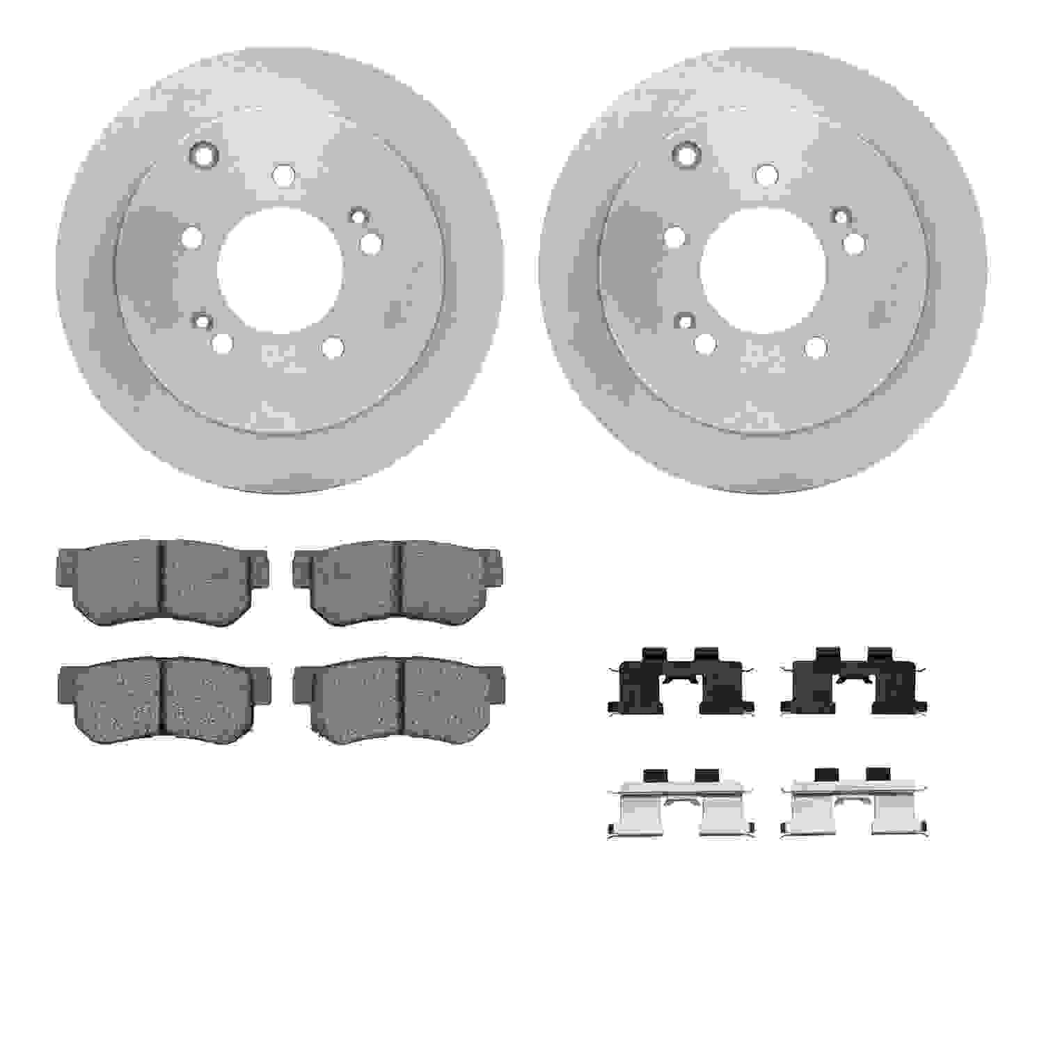 Dynamic Friction Company Disc Brake Pad and Rotor / Drum Brake Shoe and Drum Kit 6312-03019