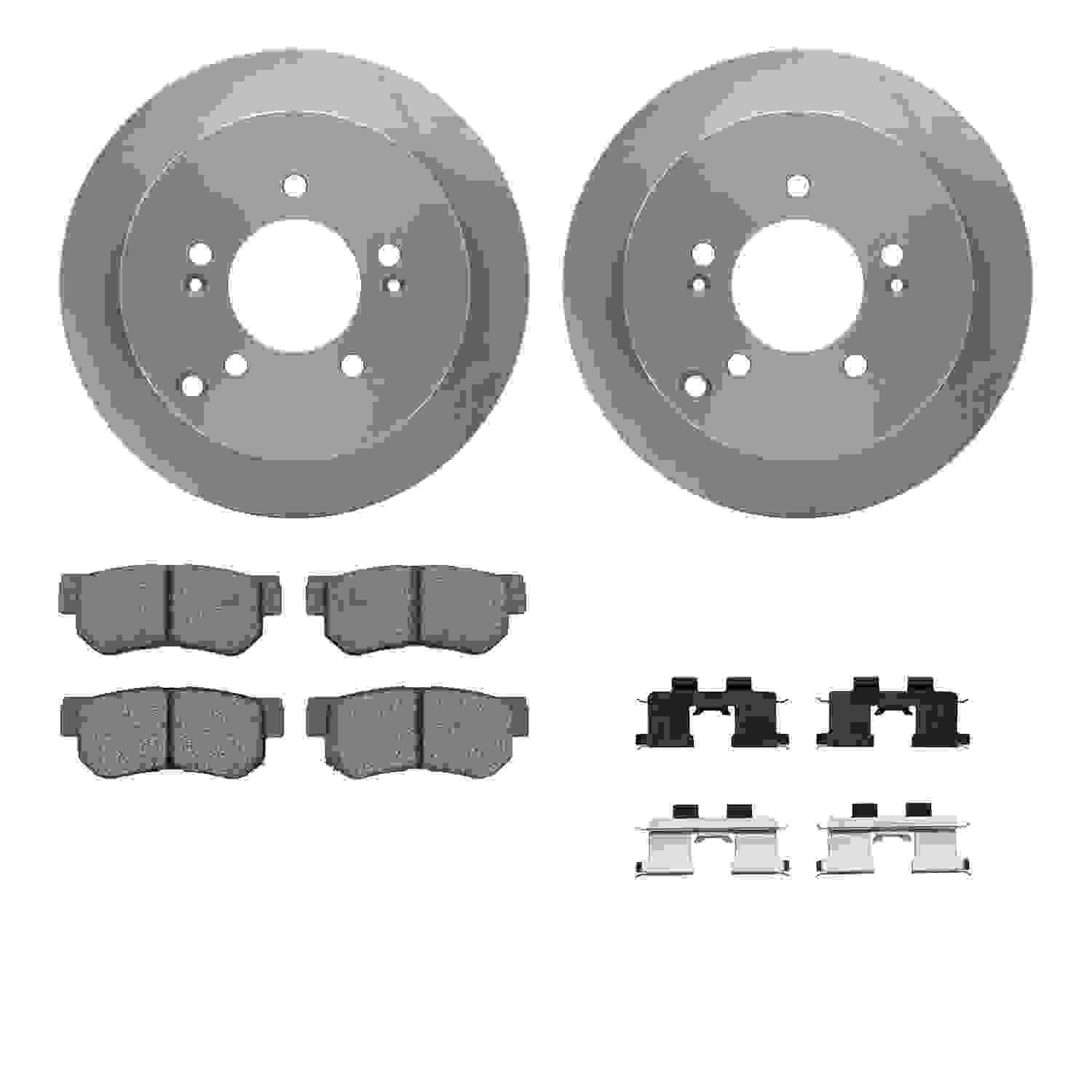 Dynamic Friction Company Disc Brake Pad and Rotor / Drum Brake Shoe and Drum Kit 6312-03021