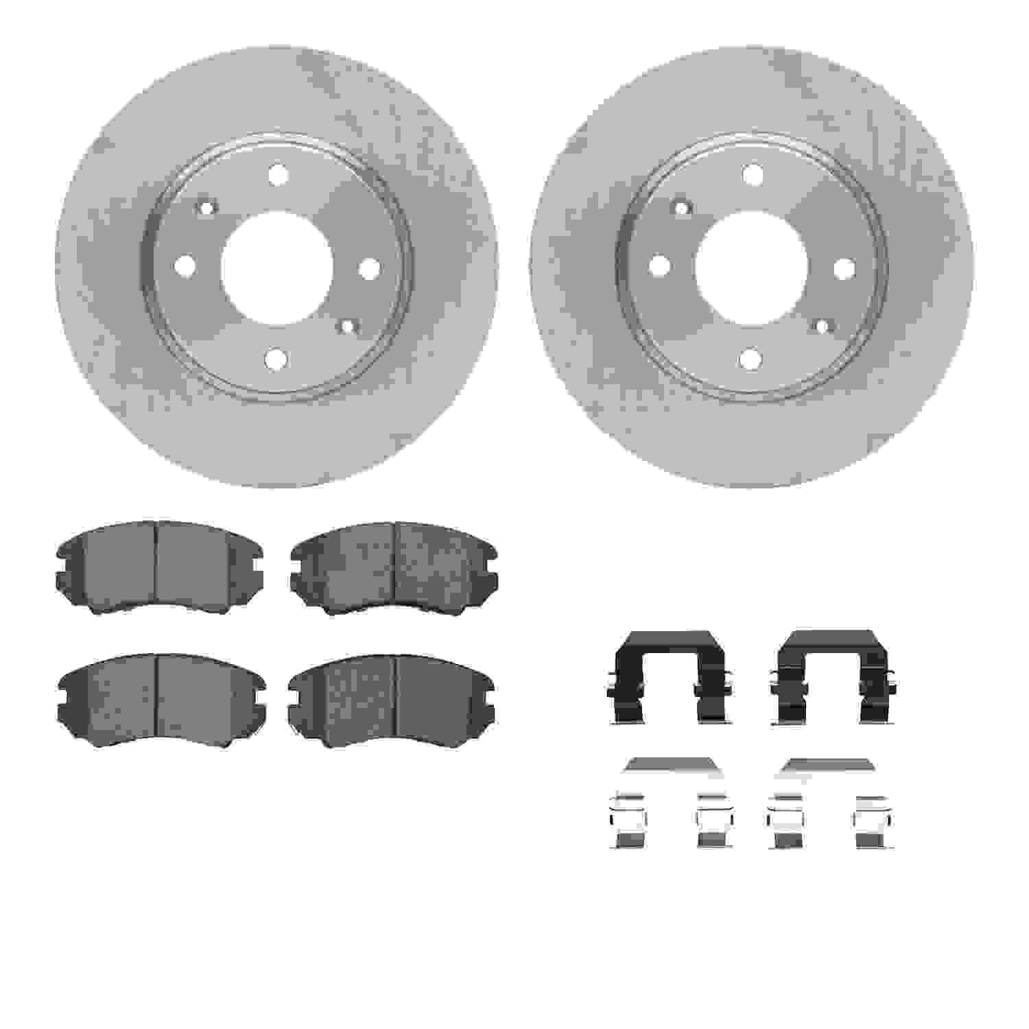 Dynamic Friction Company Disc Brake Pad and Rotor / Drum Brake Shoe and Drum Kit 6312-03025