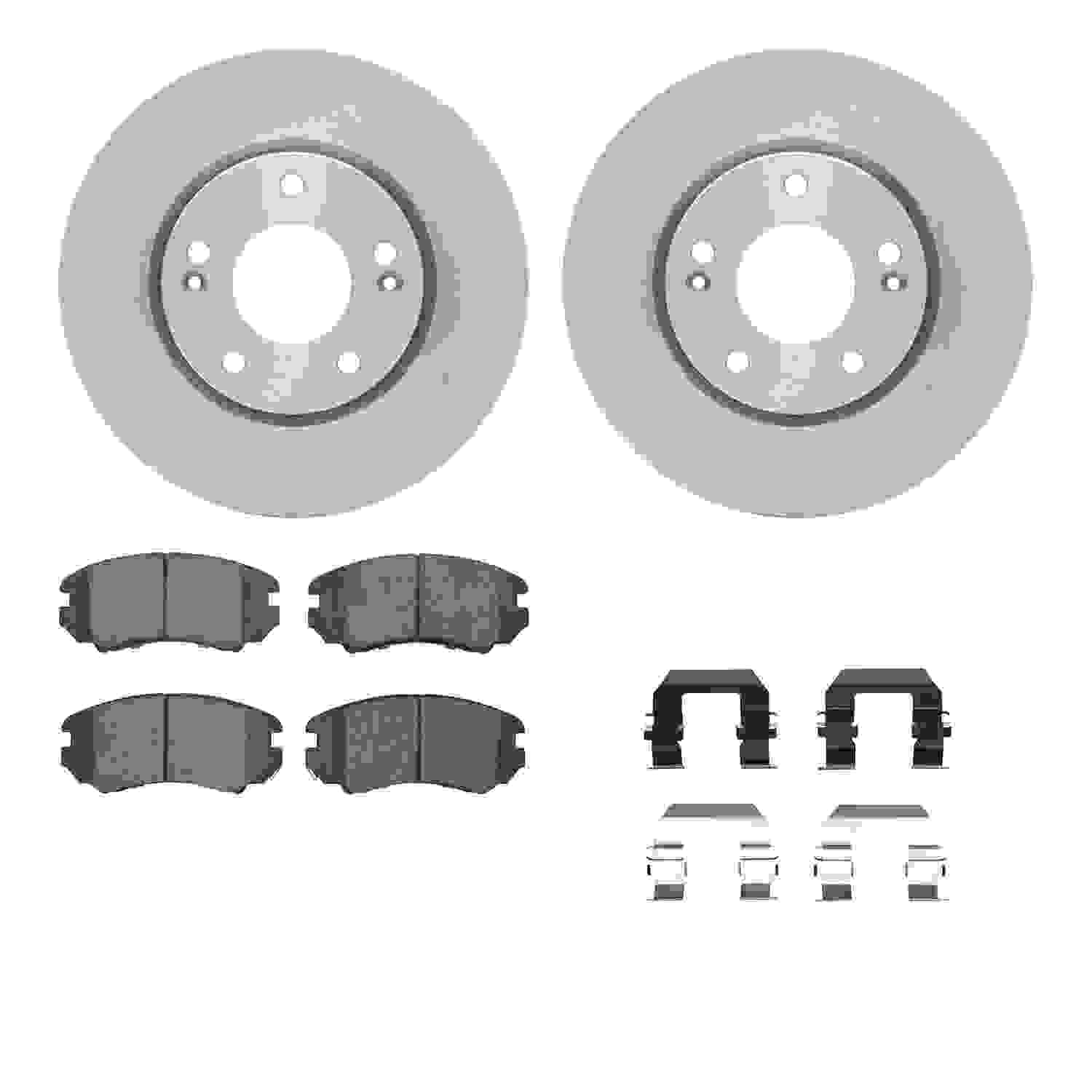 Dynamic Friction Company Disc Brake Pad and Rotor / Drum Brake Shoe and Drum Kit 6312-03026