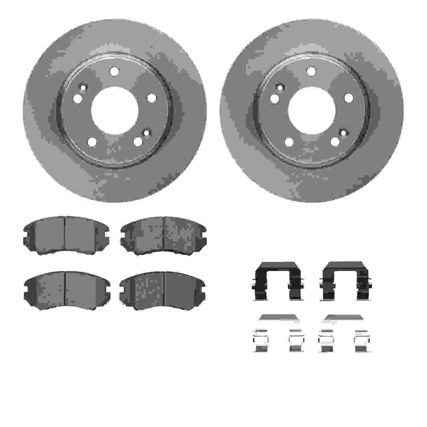 Dynamic Friction Company Disc Brake Pad and Rotor / Drum Brake Shoe and Drum Kit 6312-03027