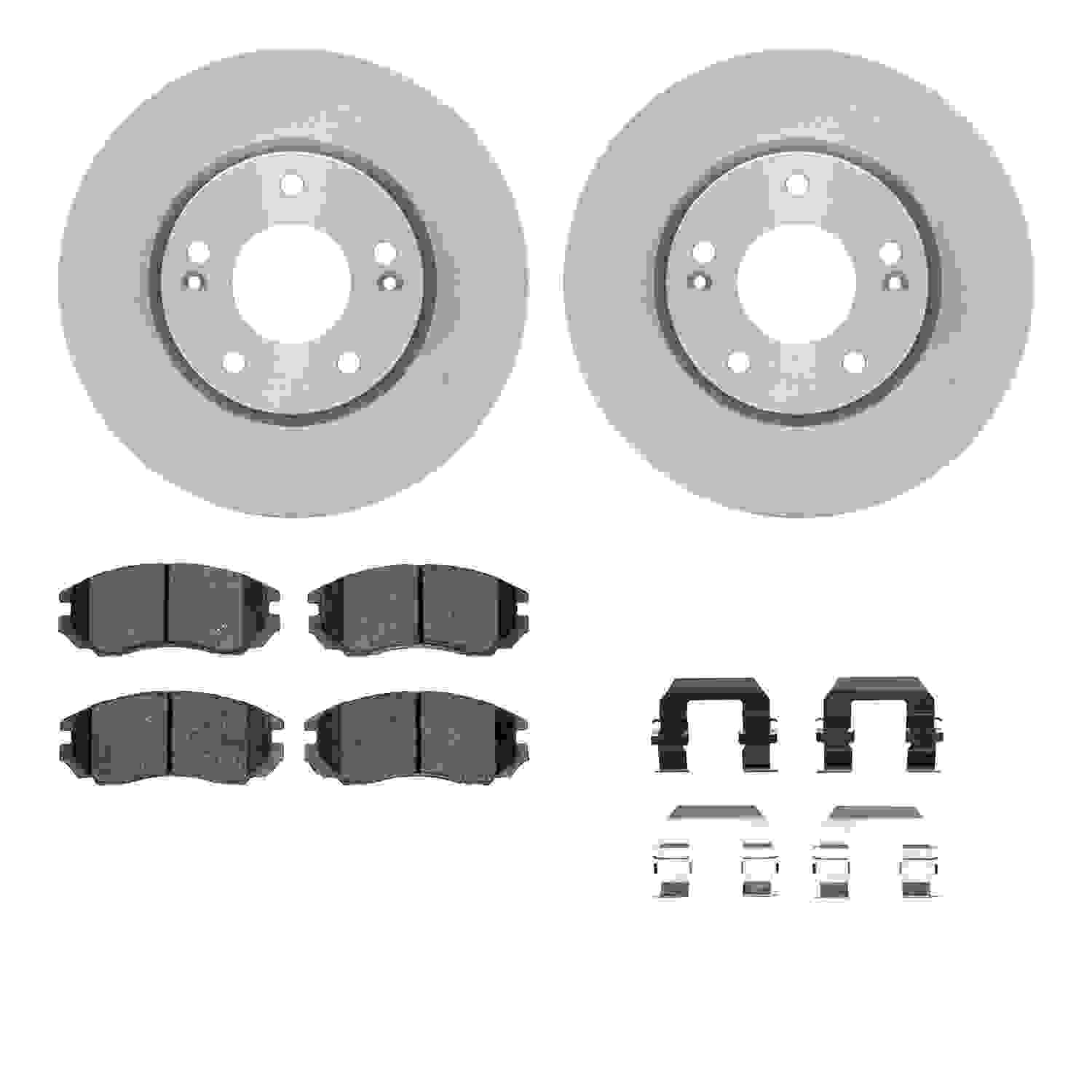 Dynamic Friction Company Disc Brake Pad and Rotor / Drum Brake Shoe and Drum Kit 6312-03030