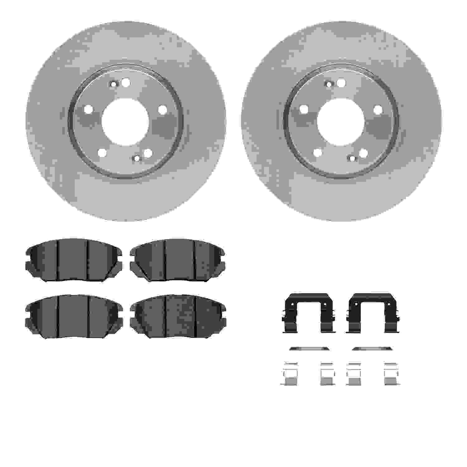 Dynamic Friction Company Disc Brake Pad and Rotor / Drum Brake Shoe and Drum Kit 6312-03033