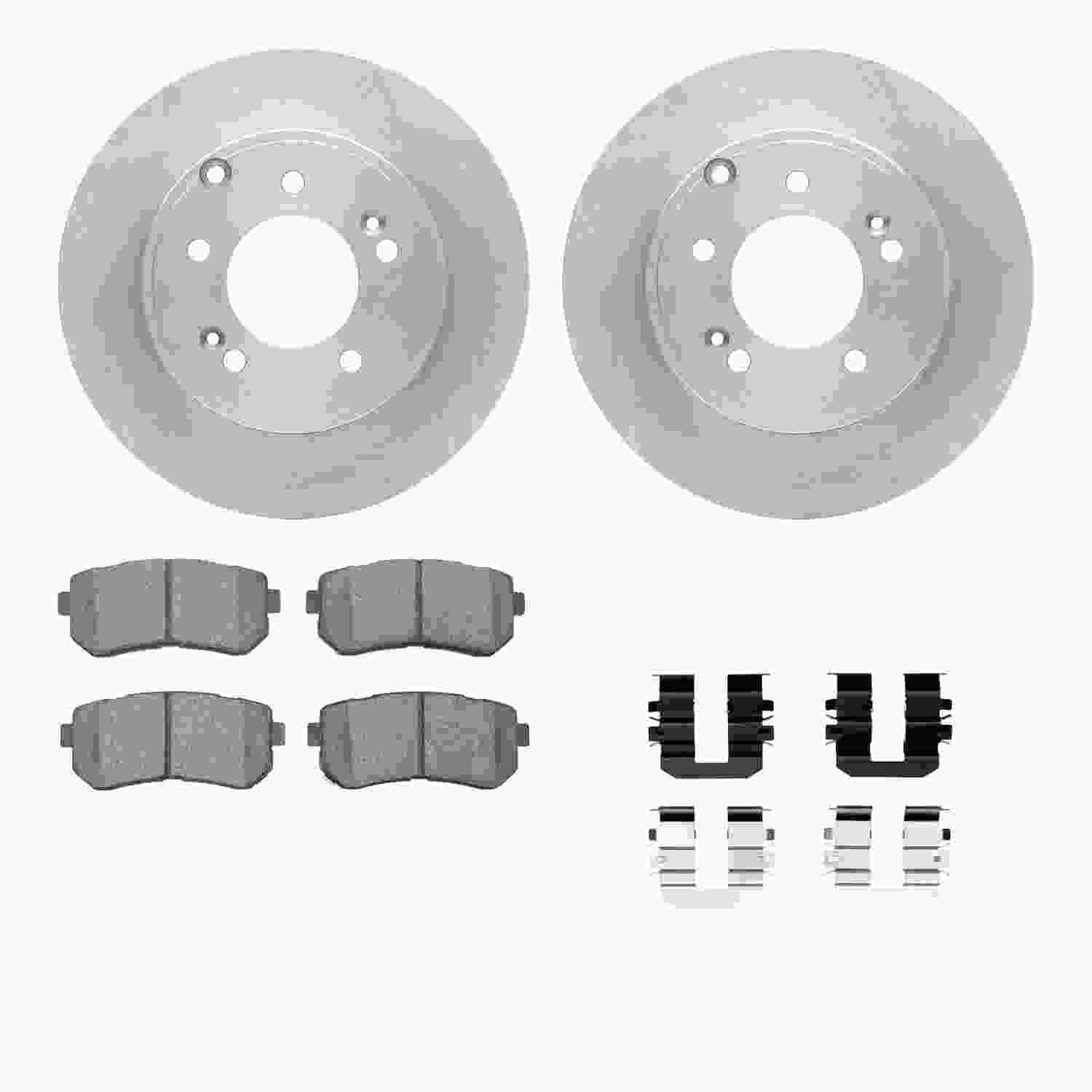 Dynamic Friction Company Disc Brake Pad and Rotor / Drum Brake Shoe and Drum Kit 6312-03037