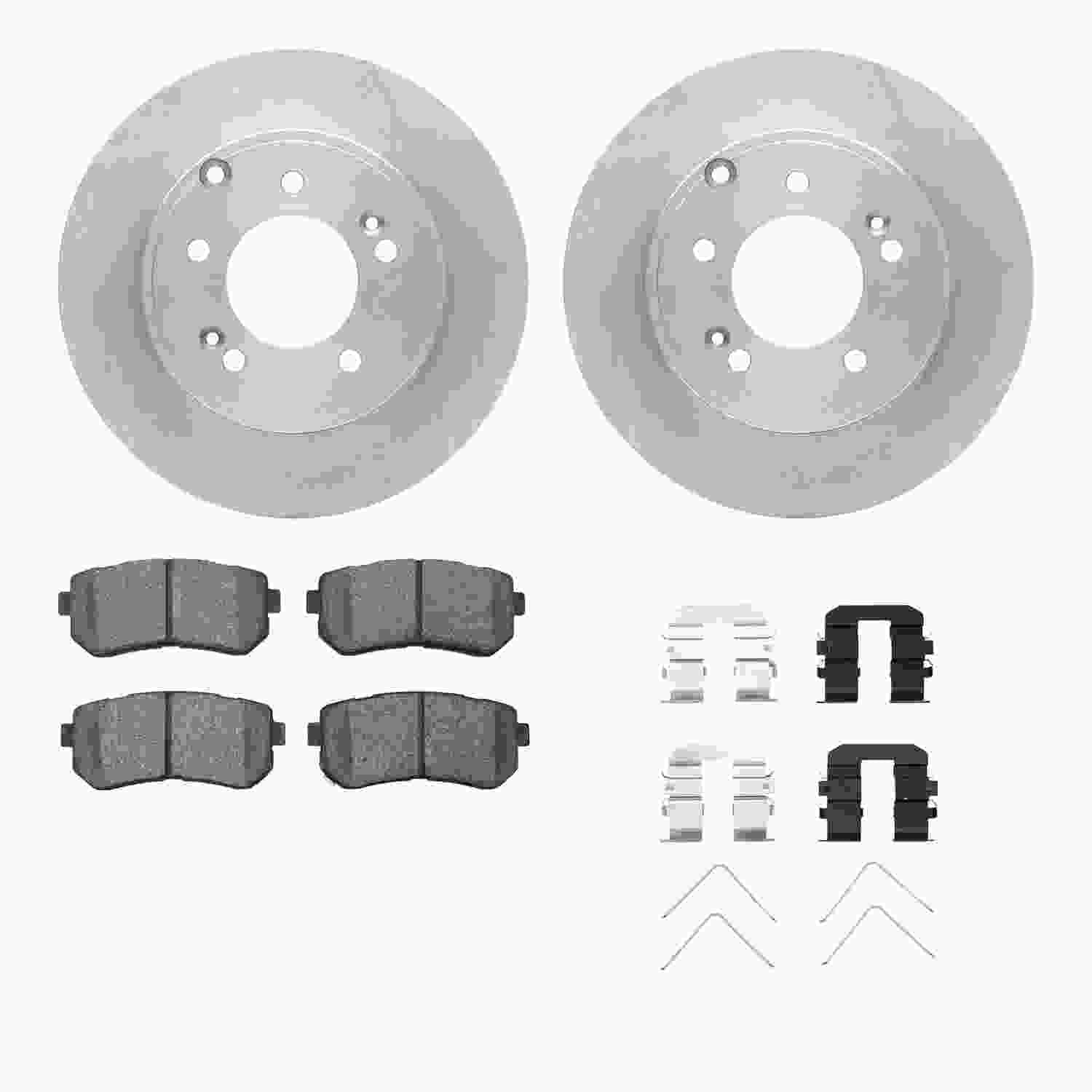 Dynamic Friction Company Disc Brake Pad and Rotor / Drum Brake Shoe and Drum Kit 6312-03040