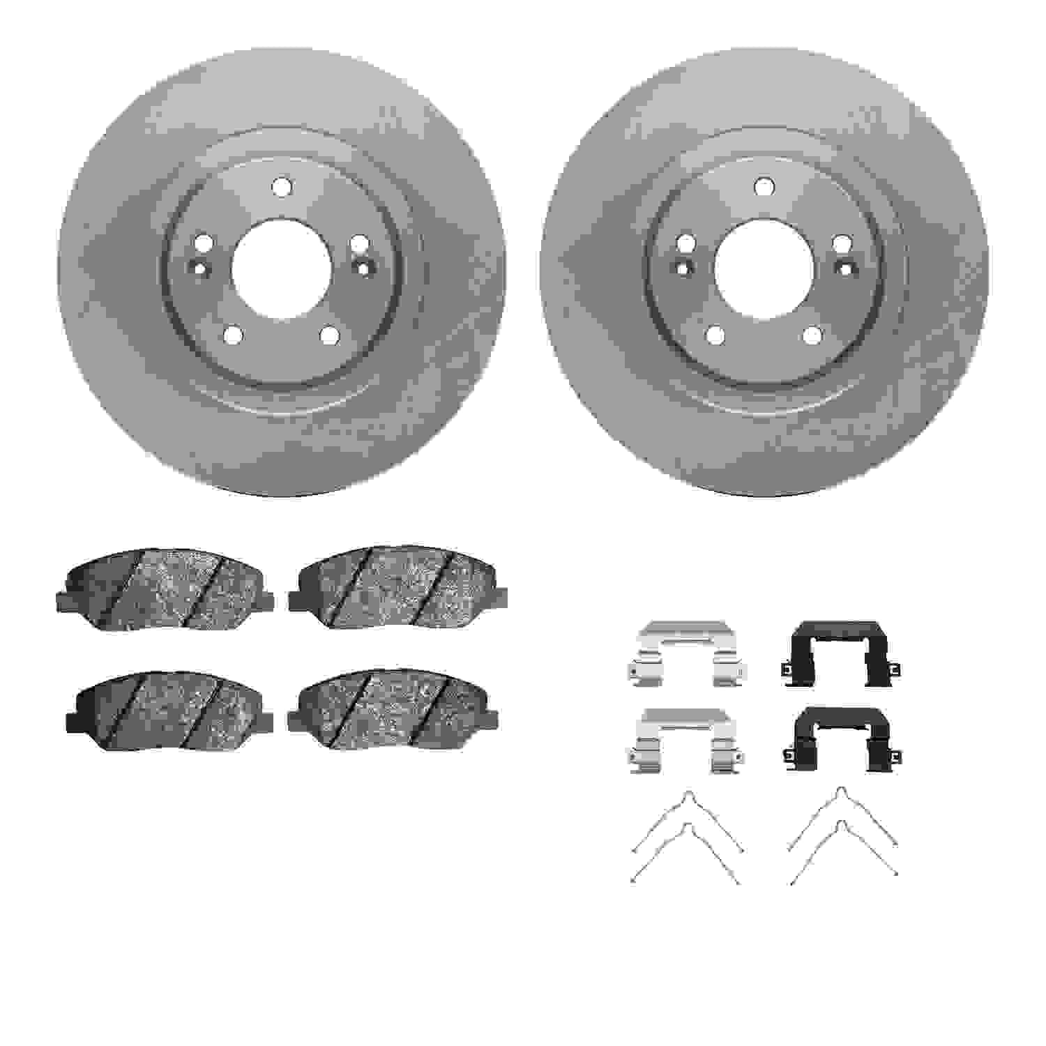 Dynamic Friction Company Disc Brake Pad and Rotor / Drum Brake Shoe and Drum Kit 6312-03042