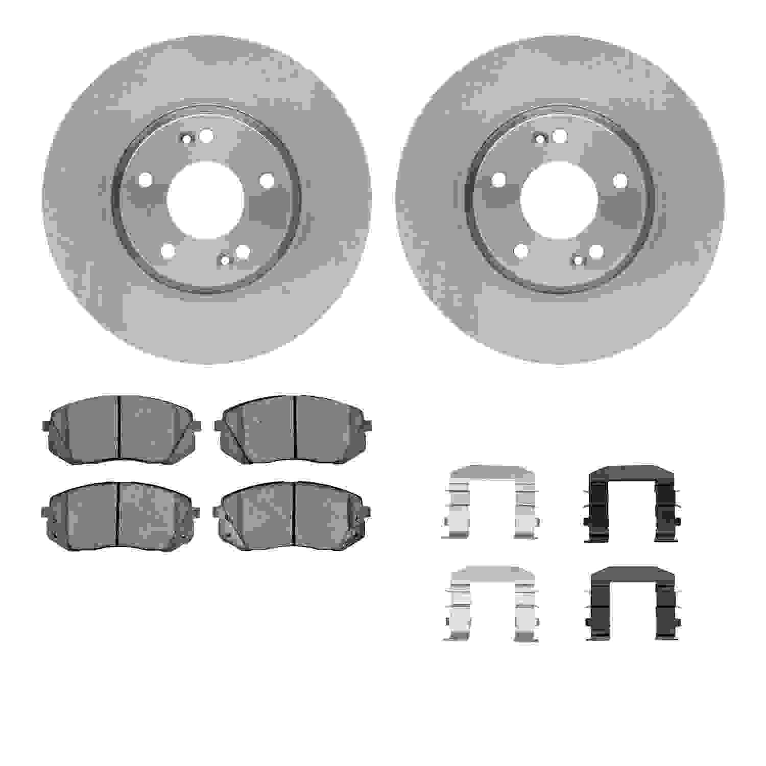 Dynamic Friction Company Disc Brake Pad and Rotor / Drum Brake Shoe and Drum Kit 6312-03045