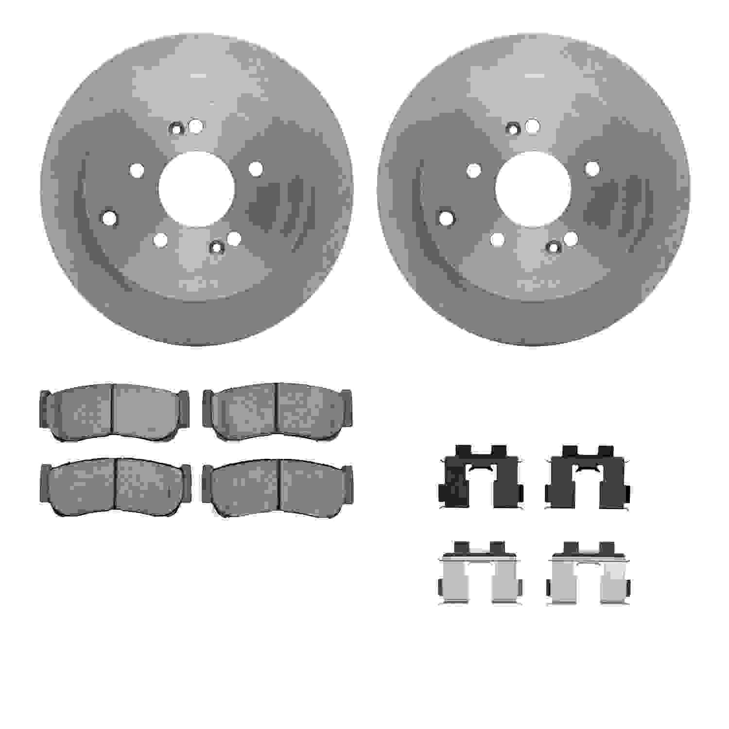 Dynamic Friction Company Disc Brake Pad and Rotor / Drum Brake Shoe and Drum Kit 6312-03048