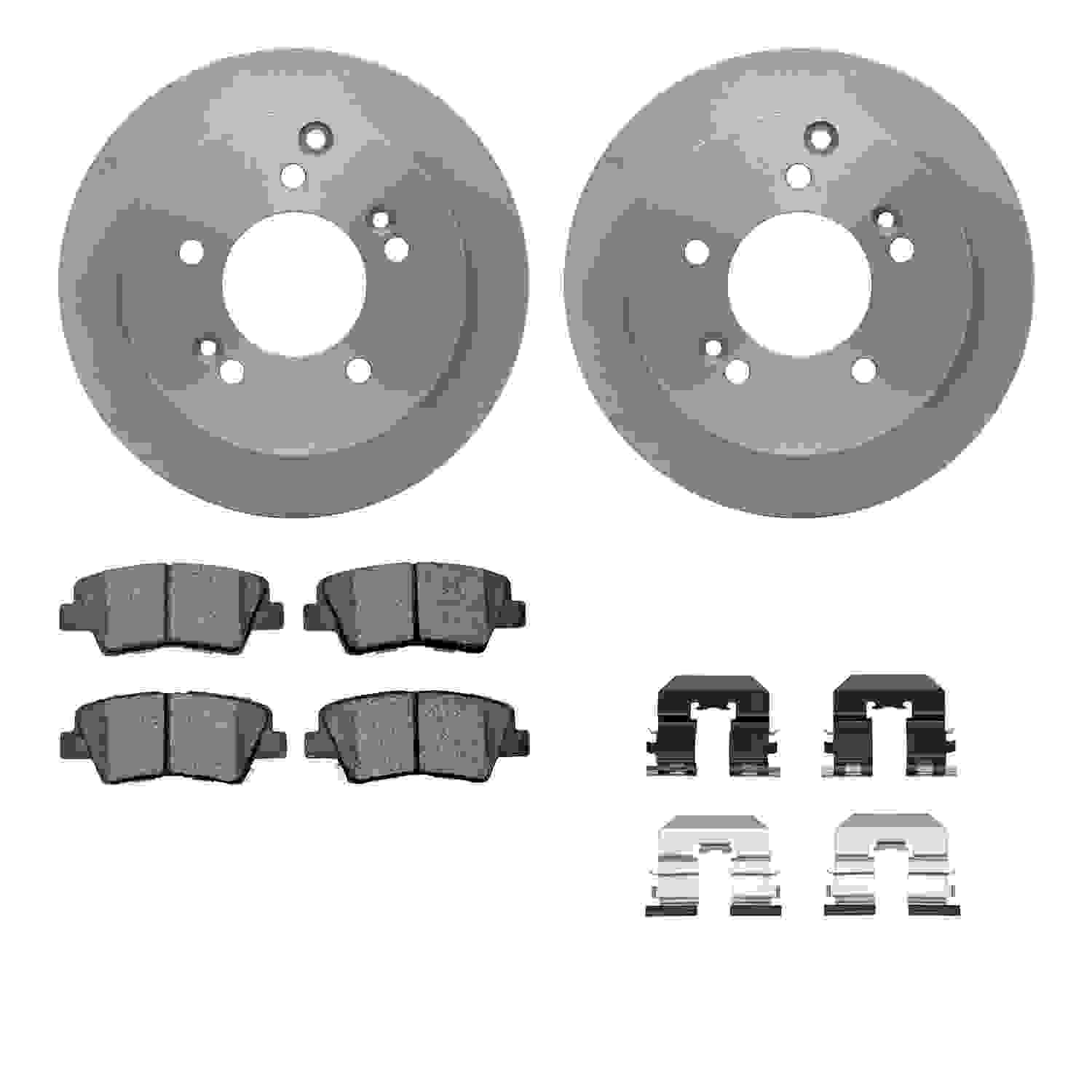 Dynamic Friction Company Disc Brake Pad and Rotor / Drum Brake Shoe and Drum Kit 6312-03052