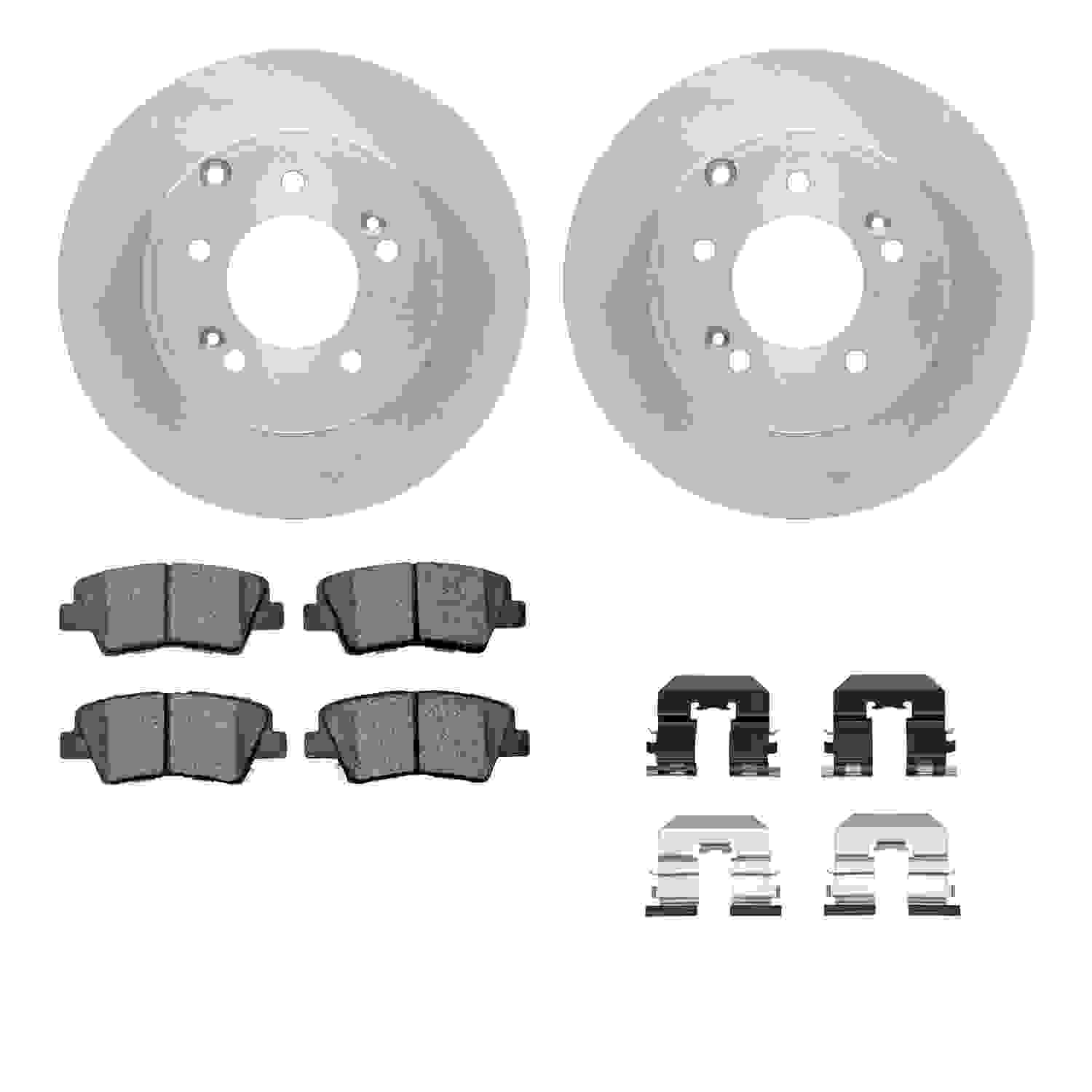 Dynamic Friction Company Disc Brake Pad and Rotor / Drum Brake Shoe and Drum Kit 6312-03053