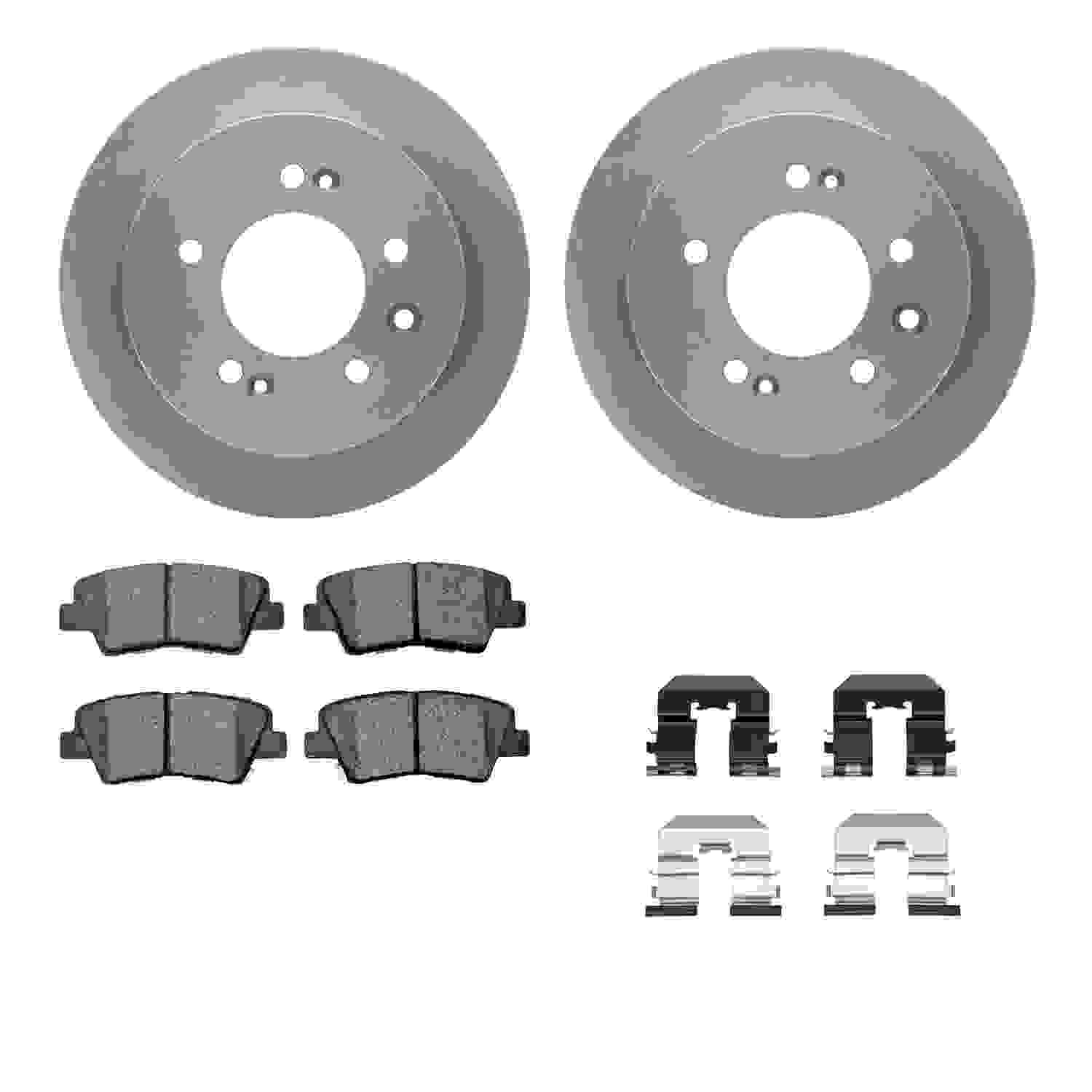 Dynamic Friction Company Disc Brake Pad and Rotor / Drum Brake Shoe and Drum Kit 6312-03055