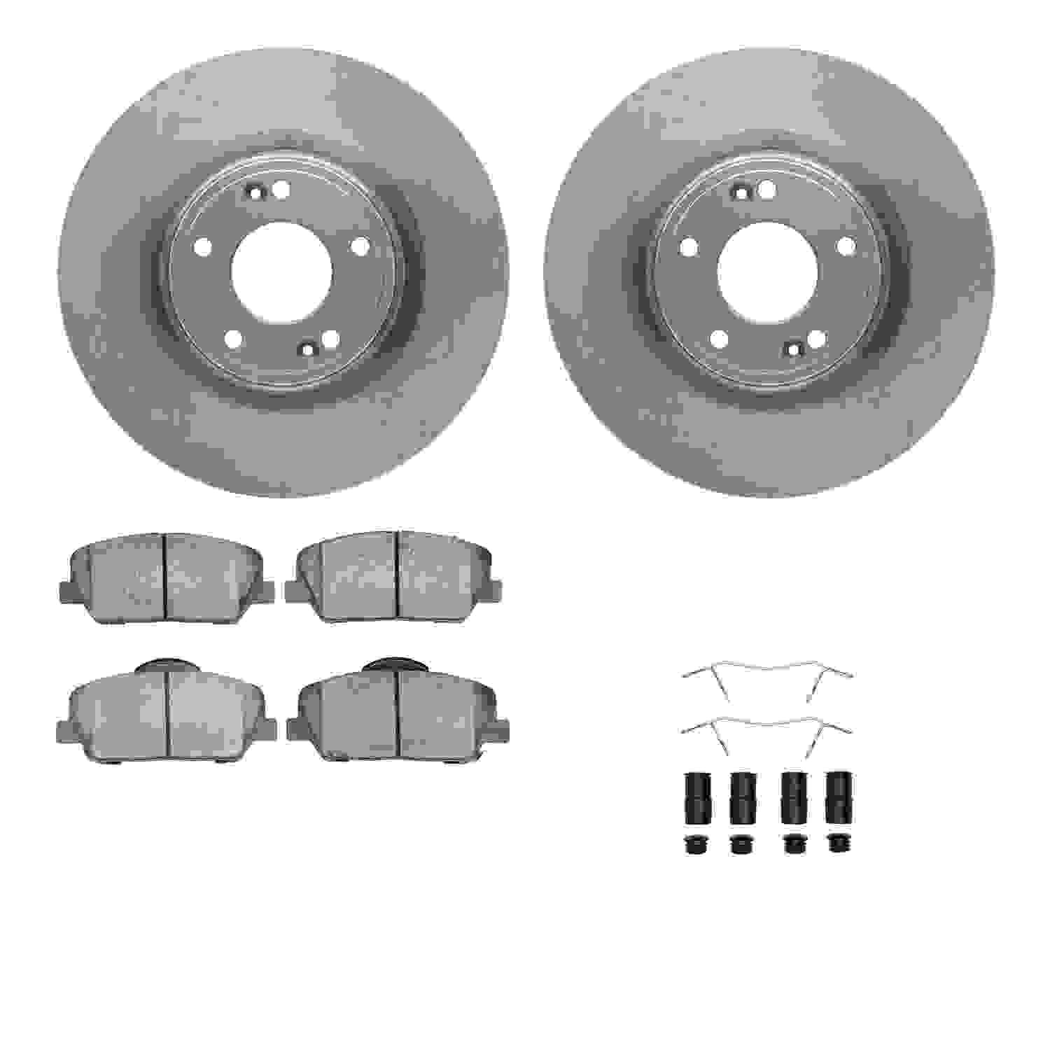 Dynamic Friction Company Disc Brake Pad and Rotor / Drum Brake Shoe and Drum Kit 6312-03064