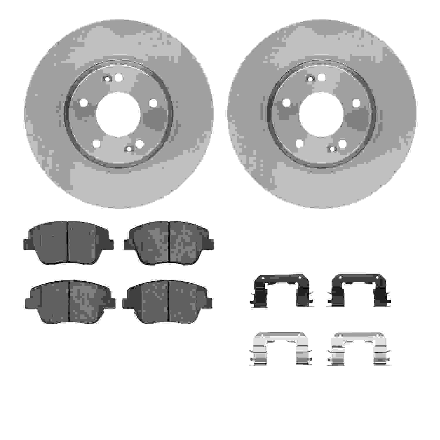 Dynamic Friction Company Disc Brake Pad and Rotor / Drum Brake Shoe and Drum Kit 6312-03065