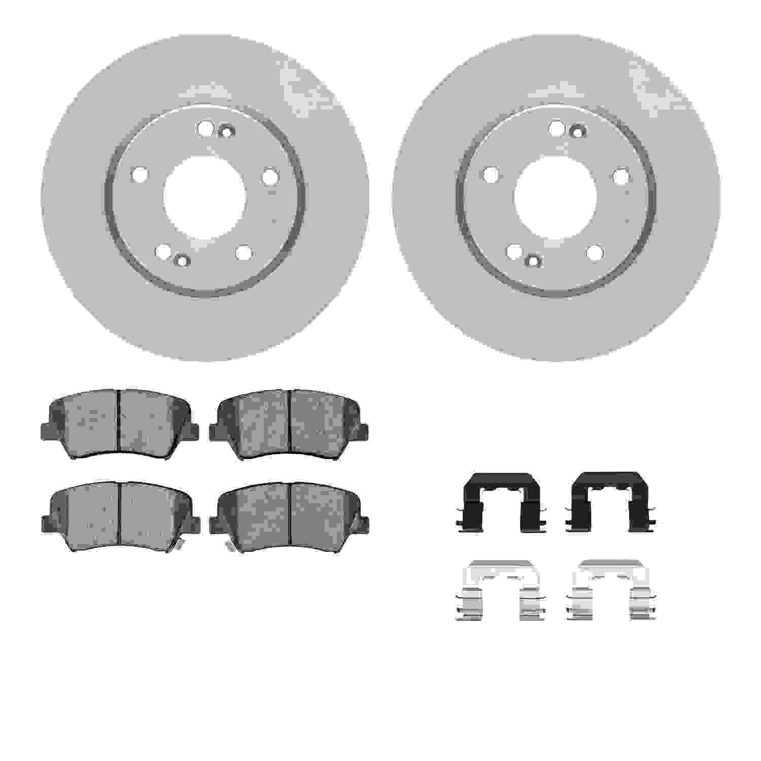 Dynamic Friction Company Disc Brake Pad and Rotor / Drum Brake Shoe and Drum Kit 6312-03068