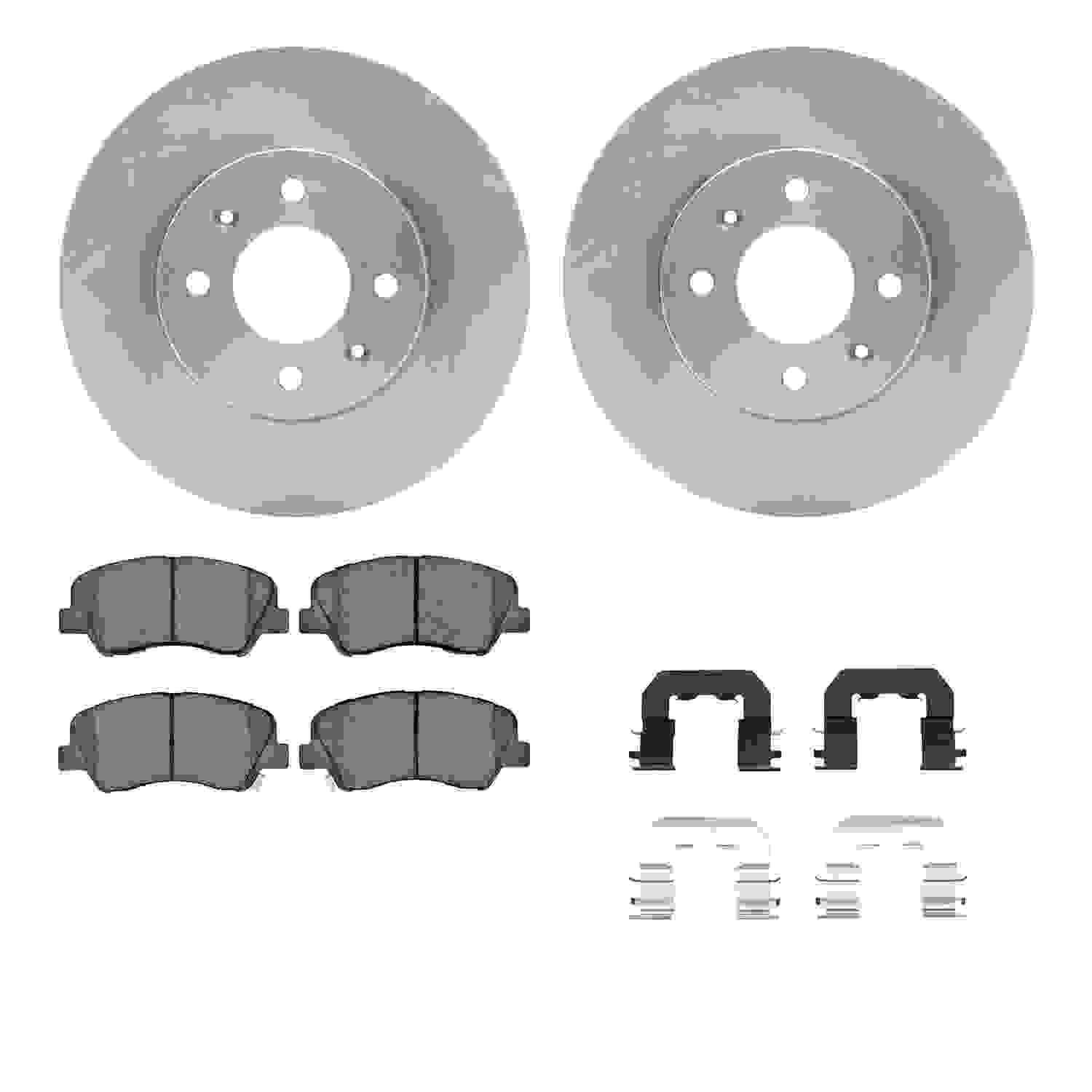 Dynamic Friction Company Disc Brake Pad and Rotor / Drum Brake Shoe and Drum Kit 6312-03072