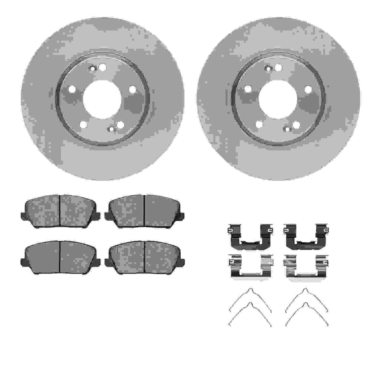Dynamic Friction Company Disc Brake Pad and Rotor / Drum Brake Shoe and Drum Kit 6312-03073