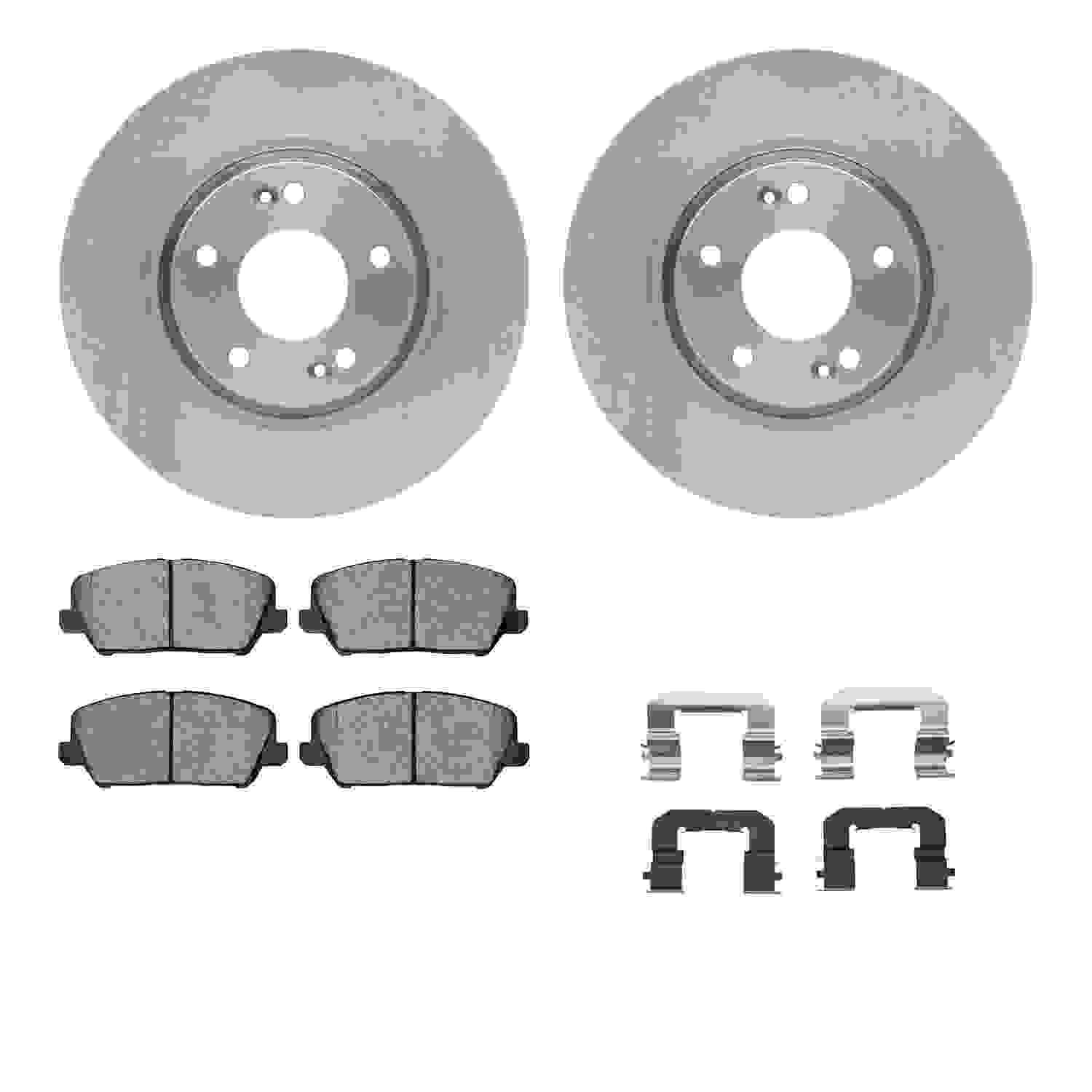 Dynamic Friction Company Disc Brake Pad and Rotor / Drum Brake Shoe and Drum Kit 6312-03074