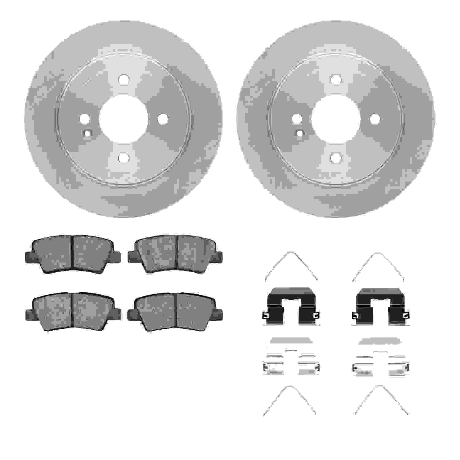 Dynamic Friction Company Disc Brake Pad and Rotor / Drum Brake Shoe and Drum Kit 6312-03081