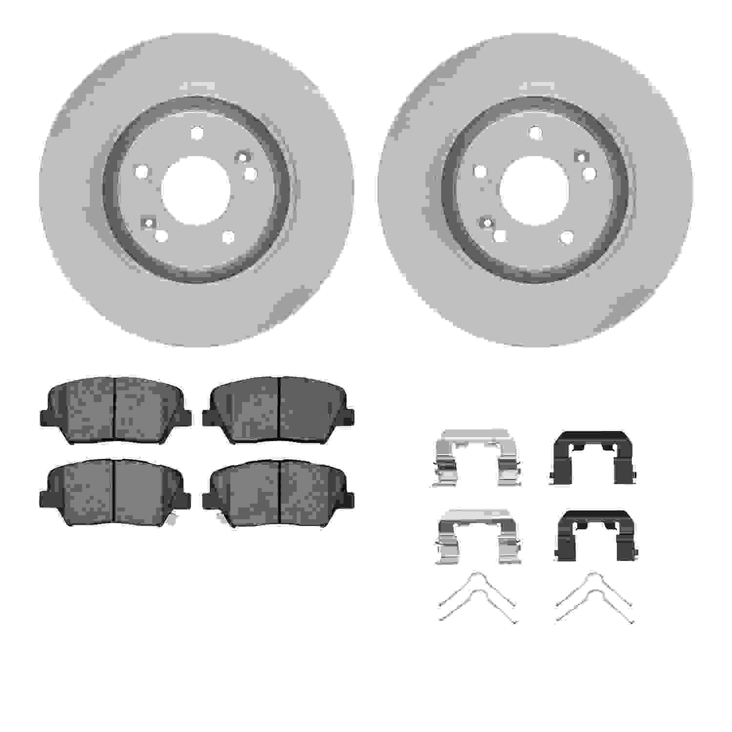 Dynamic Friction Company Disc Brake Pad and Rotor / Drum Brake Shoe and Drum Kit 6312-03083