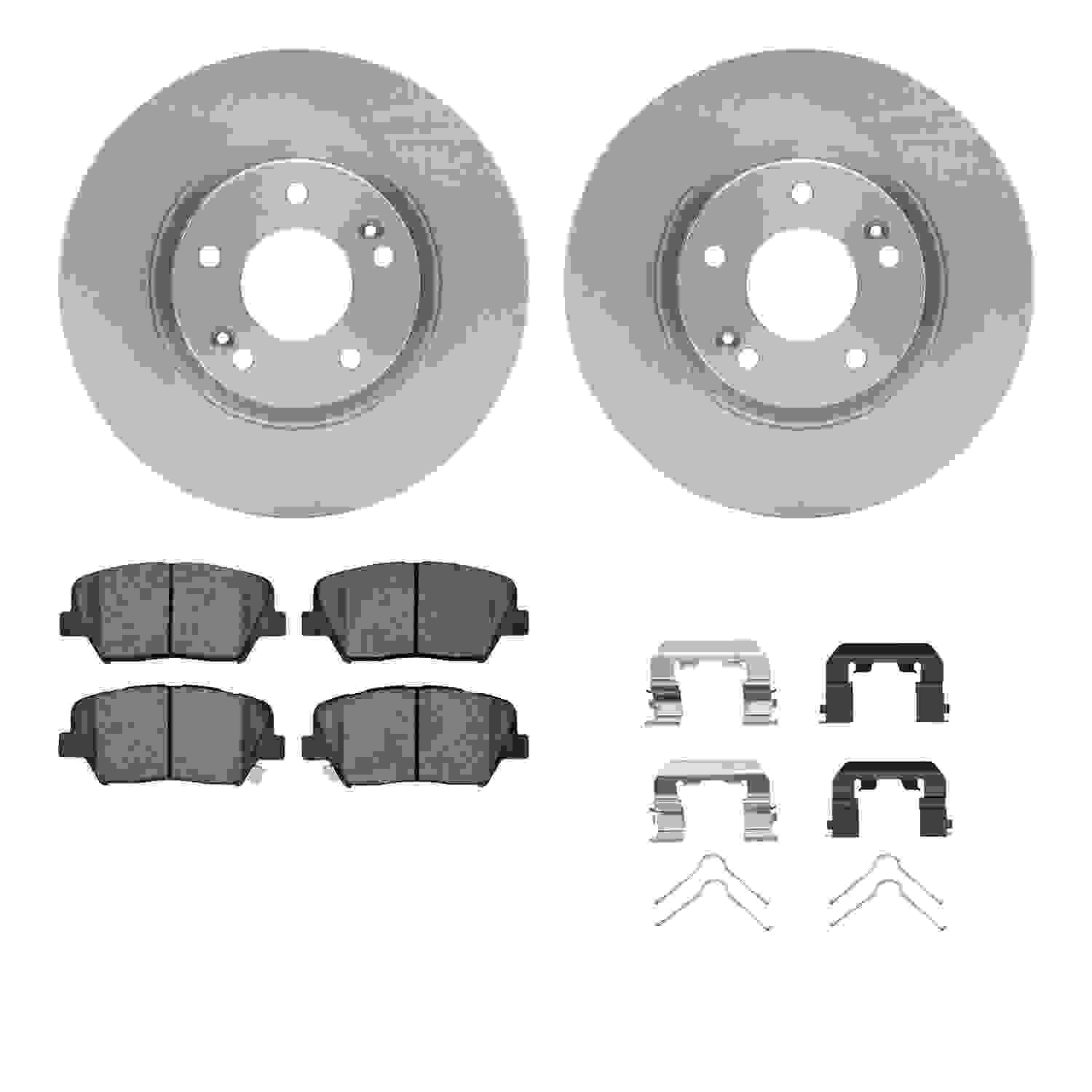 Dynamic Friction Company Disc Brake Pad and Rotor / Drum Brake Shoe and Drum Kit 6312-03084