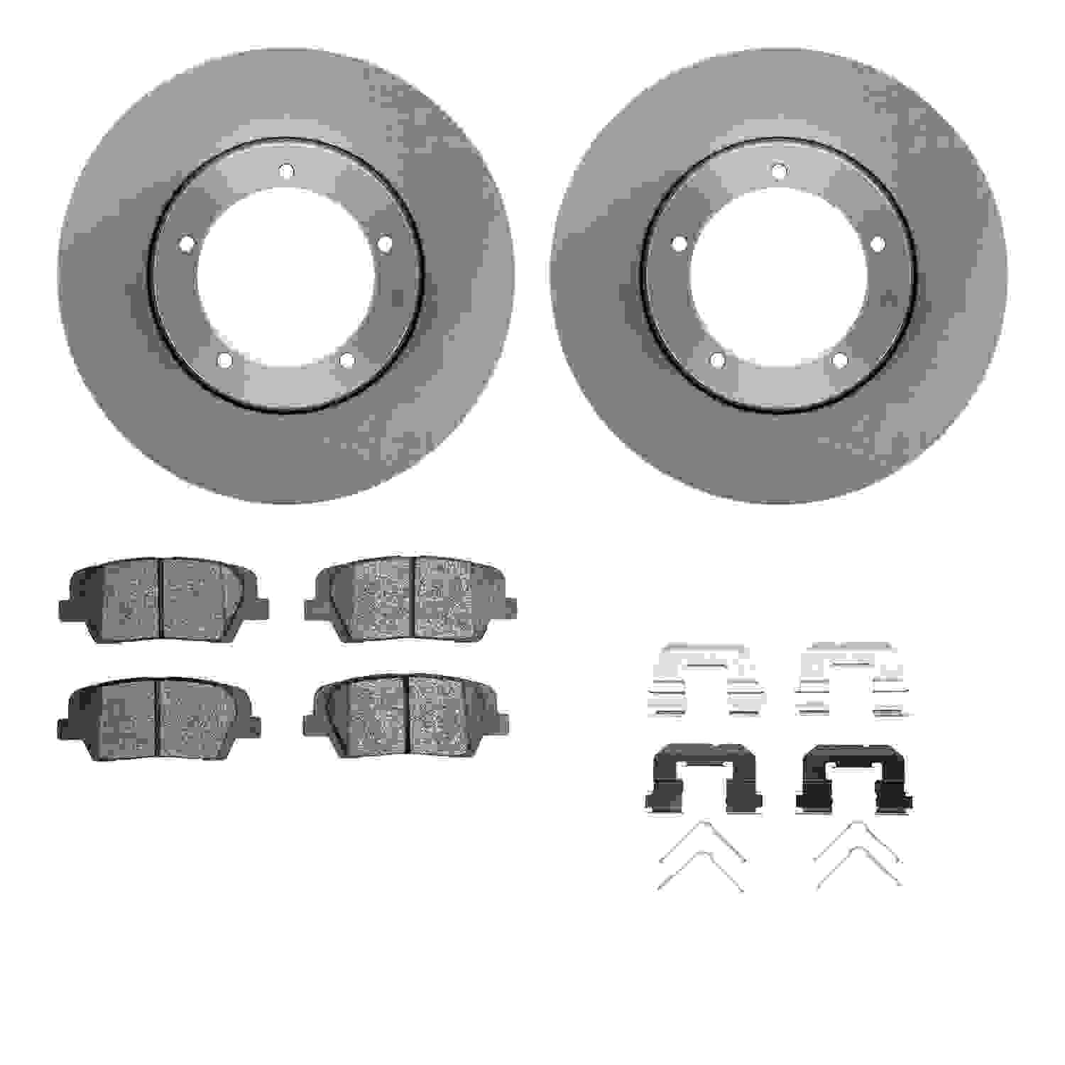 Dynamic Friction Company Disc Brake Pad and Rotor / Drum Brake Shoe and Drum Kit 6312-03089