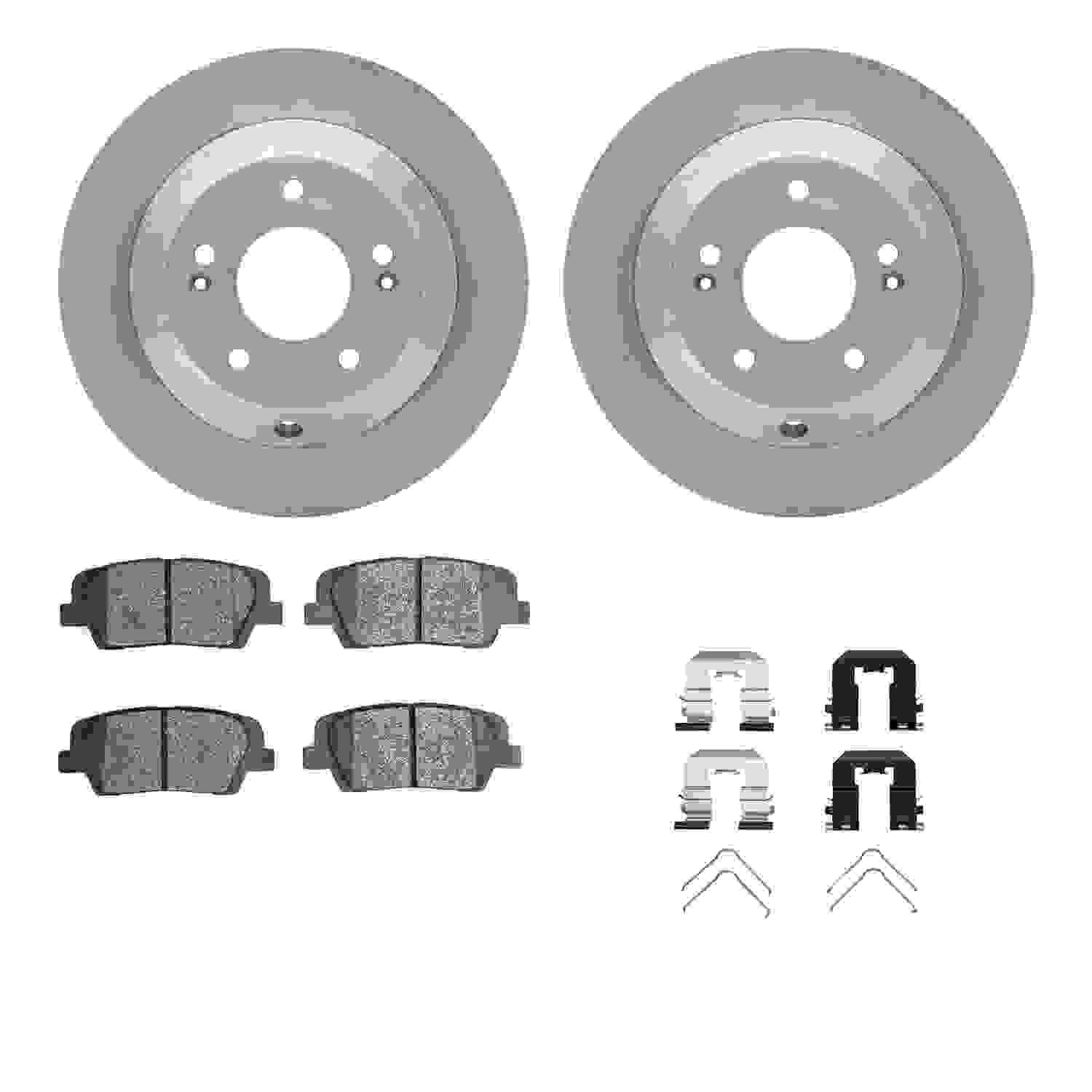 Dynamic Friction Company Disc Brake Pad and Rotor / Drum Brake Shoe and Drum Kit 6312-03090