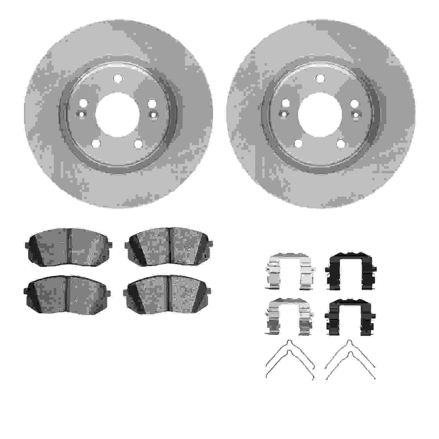 Dynamic Friction Company Disc Brake Pad and Rotor / Drum Brake Shoe and Drum Kit 6312-03091