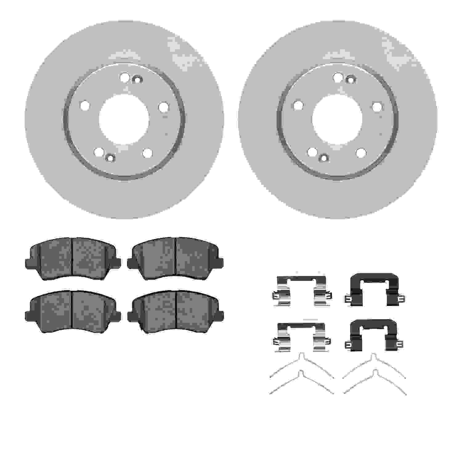 Dynamic Friction Company Disc Brake Pad and Rotor / Drum Brake Shoe and Drum Kit 6312-03092