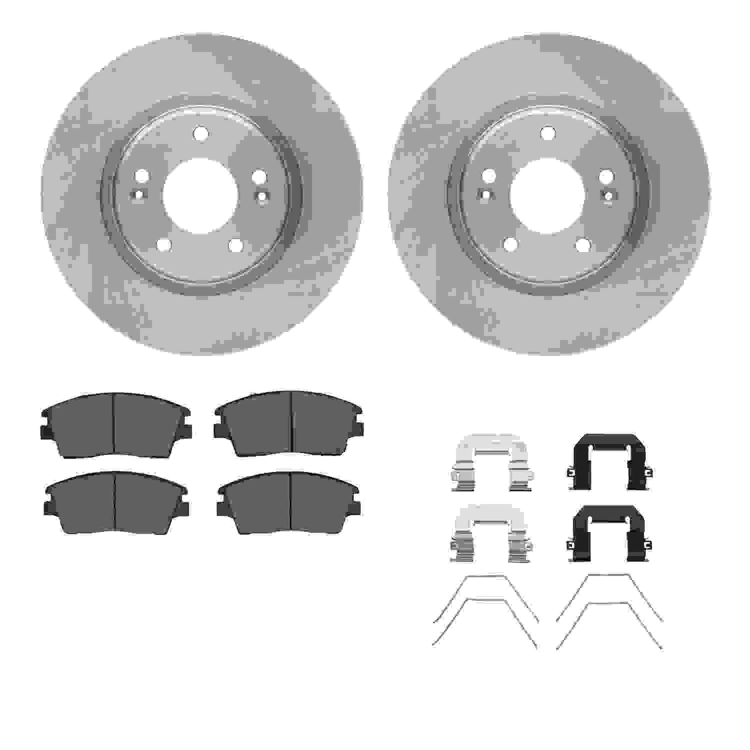 Dynamic Friction Company Disc Brake Pad and Rotor / Drum Brake Shoe and Drum Kit 6312-03093