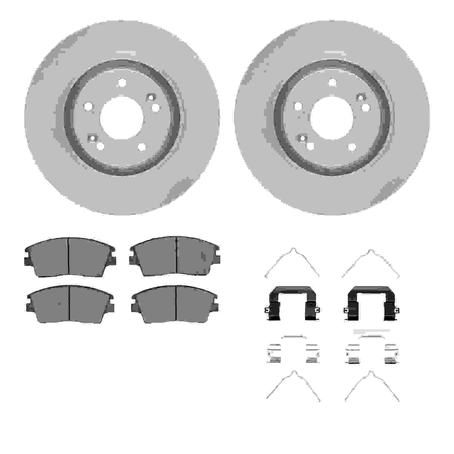 Dynamic Friction Company Disc Brake Pad and Rotor / Drum Brake Shoe and Drum Kit 6312-03094