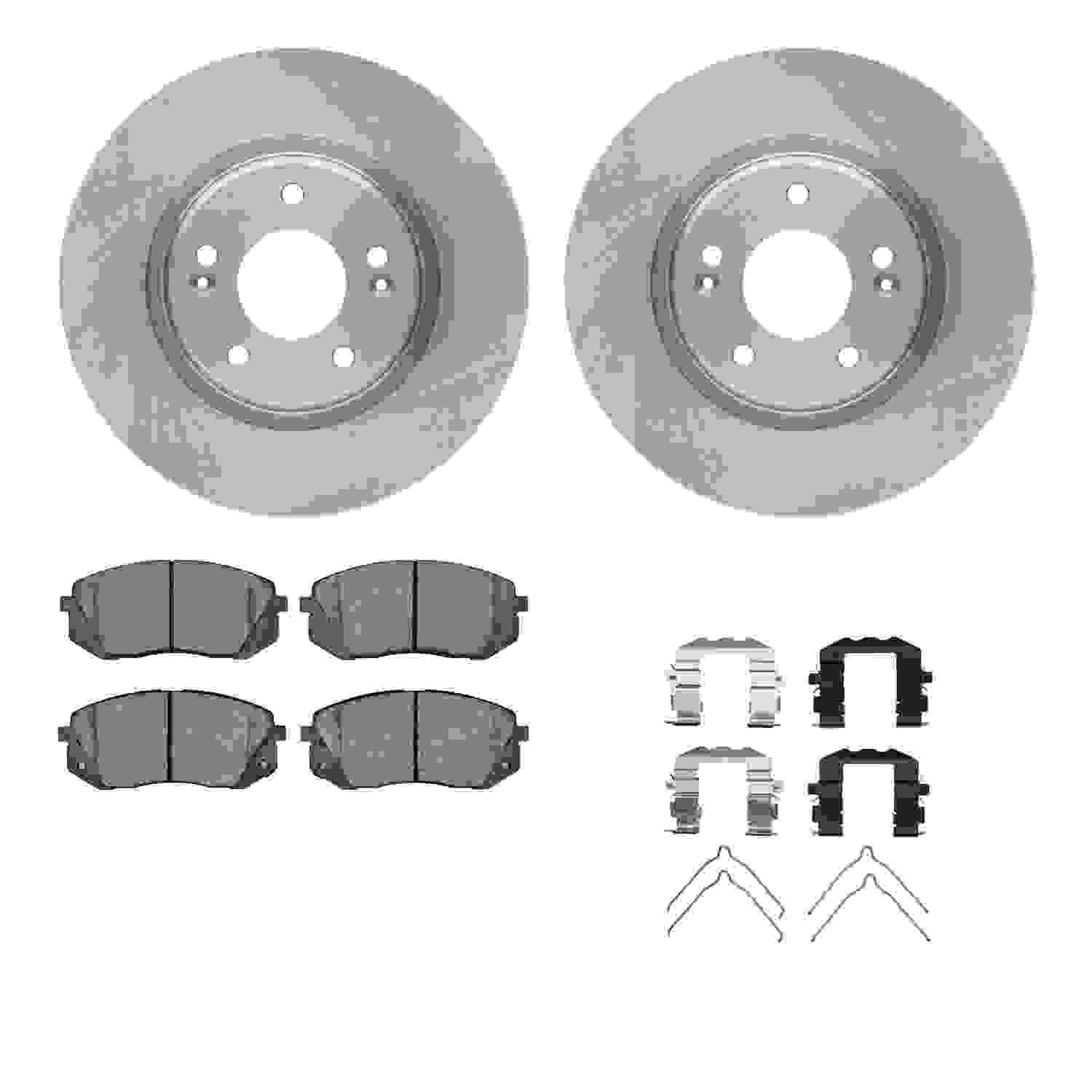 Dynamic Friction Company Disc Brake Pad and Rotor / Drum Brake Shoe and Drum Kit 6312-03097