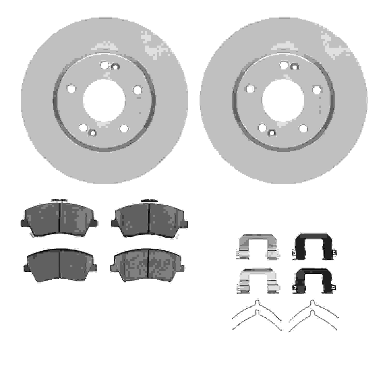 Dynamic Friction Company Disc Brake Pad and Rotor / Drum Brake Shoe and Drum Kit 6312-03099