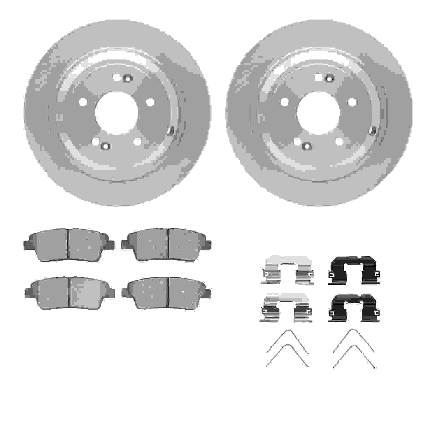 Dynamic Friction Company Disc Brake Pad and Rotor / Drum Brake Shoe and Drum Kit 6312-03103