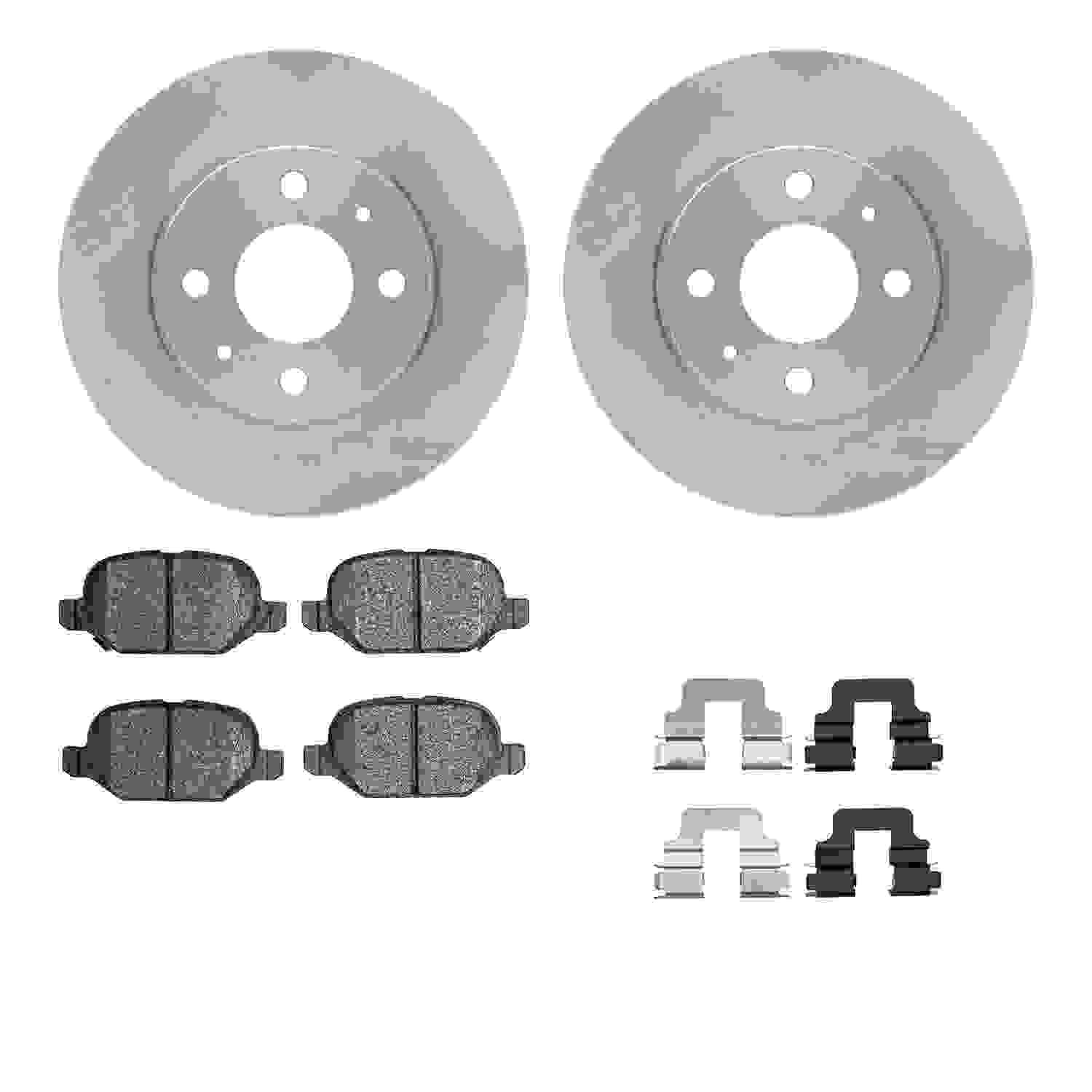 Dynamic Friction Company Disc Brake Pad and Rotor / Drum Brake Shoe and Drum Kit 6312-07005