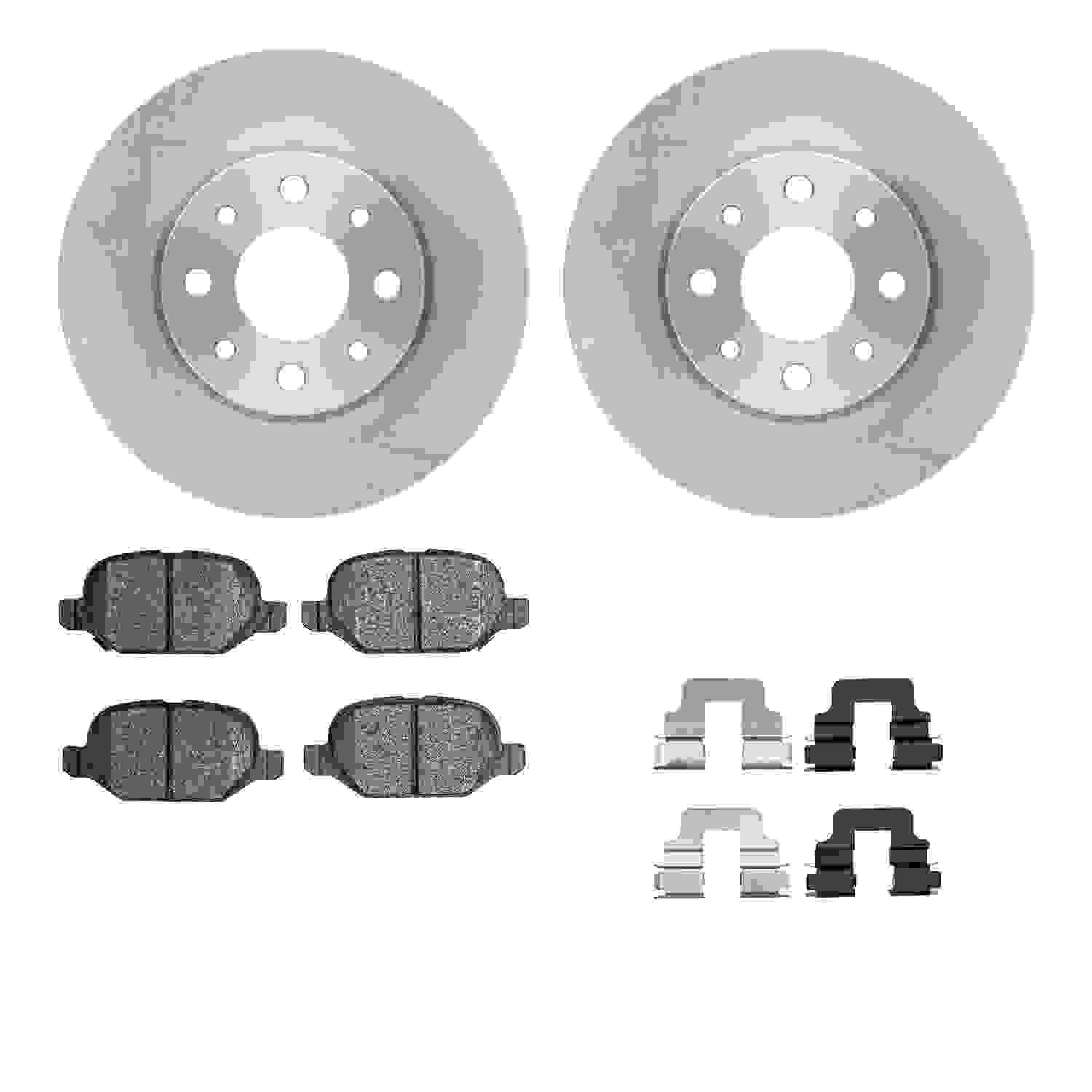 Dynamic Friction Company Disc Brake Pad and Rotor / Drum Brake Shoe and Drum Kit 6312-07006