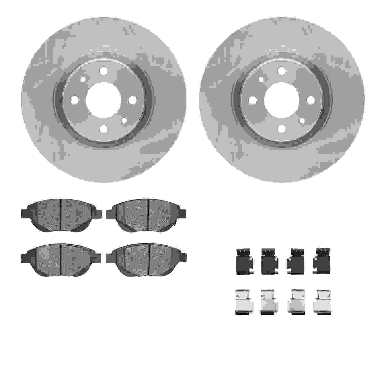 Dynamic Friction Company Disc Brake Pad and Rotor / Drum Brake Shoe and Drum Kit 6312-07010