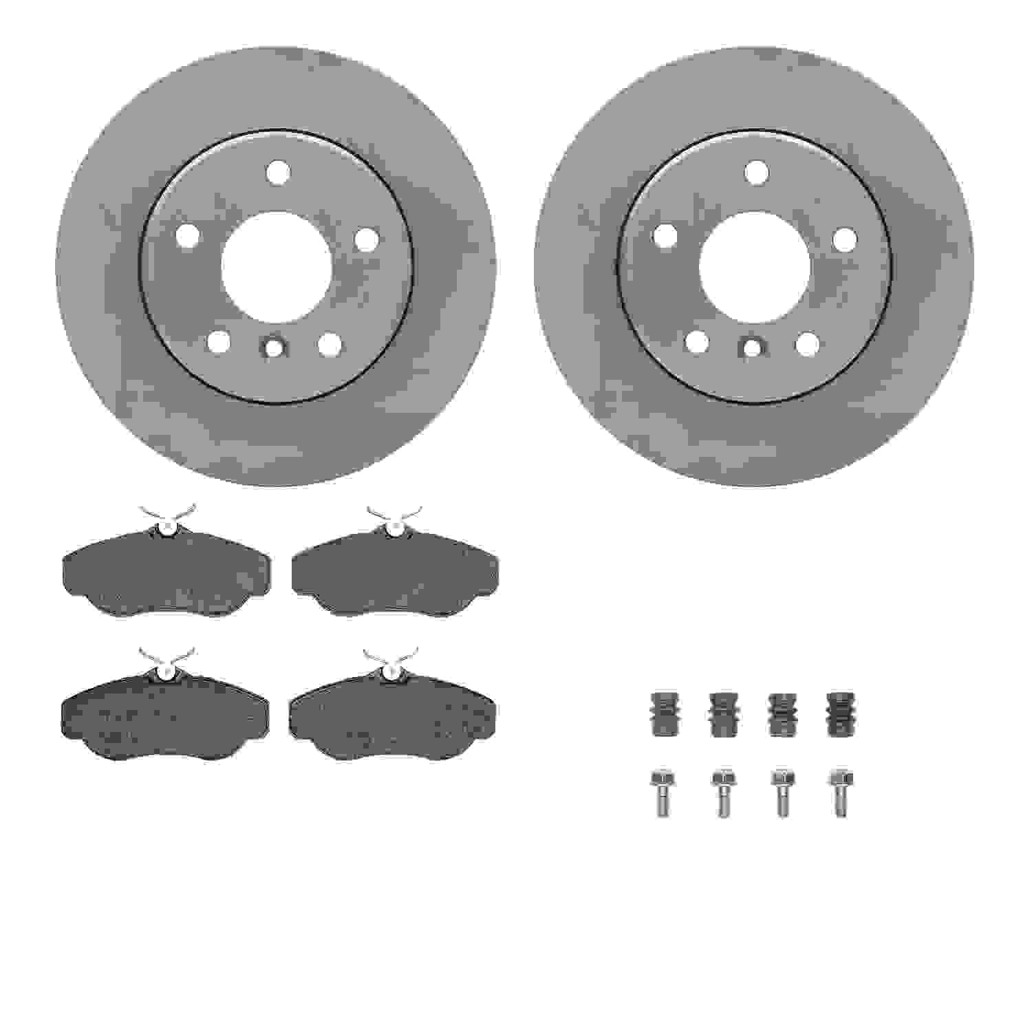 Dynamic Friction Company Disc Brake Pad and Rotor / Drum Brake Shoe and Drum Kit 6312-11009