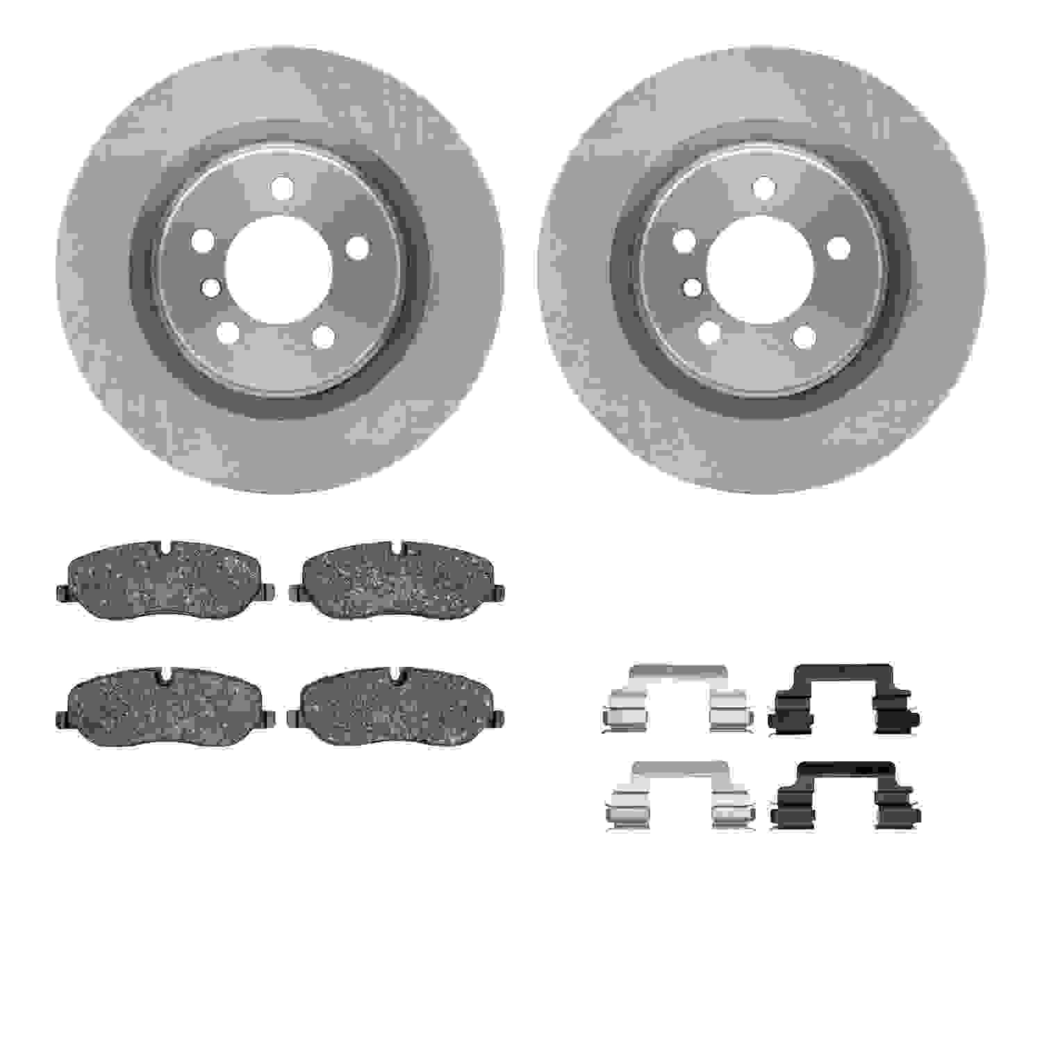 Dynamic Friction Company Disc Brake Pad and Rotor / Drum Brake Shoe and Drum Kit 6312-11014