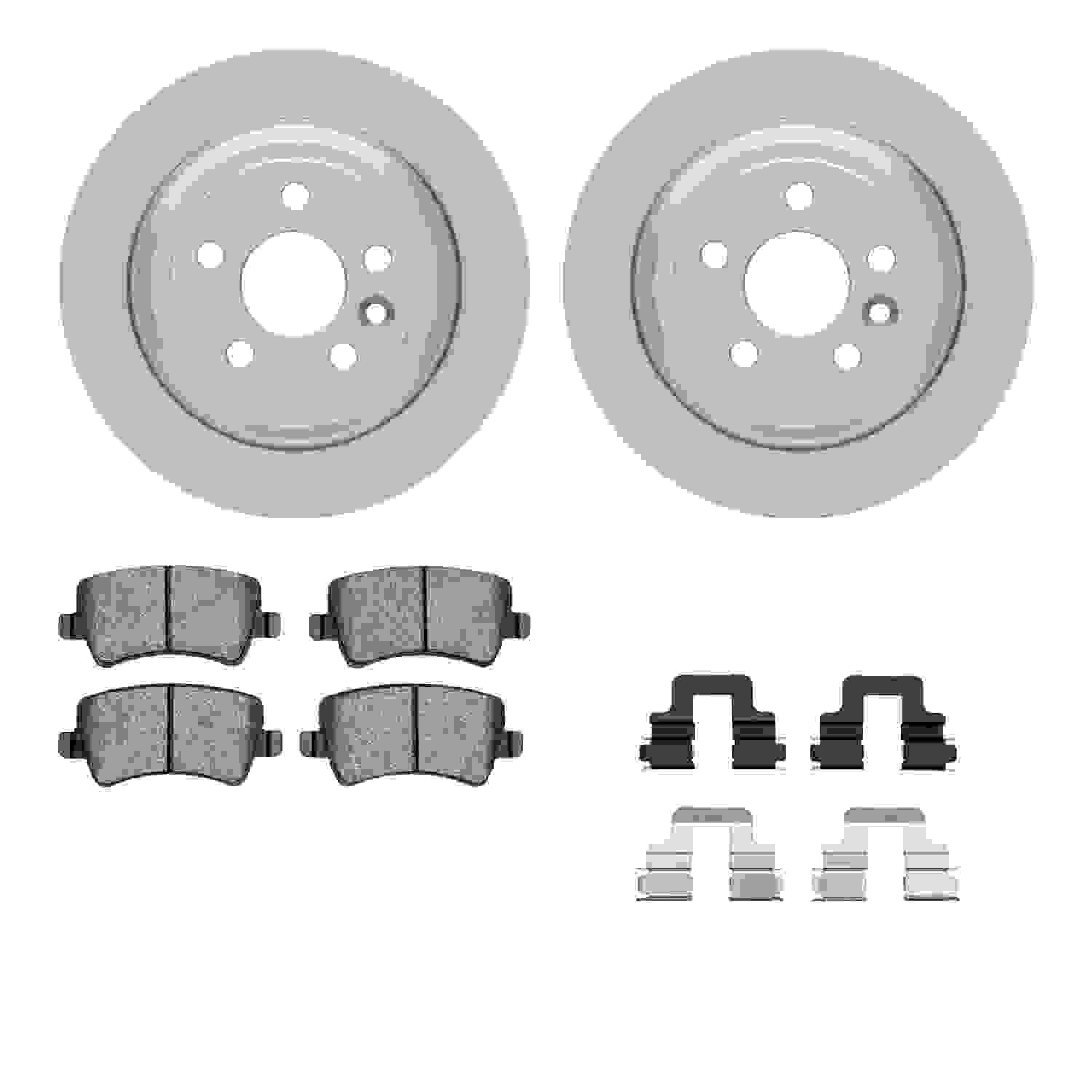 Dynamic Friction Company Disc Brake Pad and Rotor / Drum Brake Shoe and Drum Kit 6312-11019