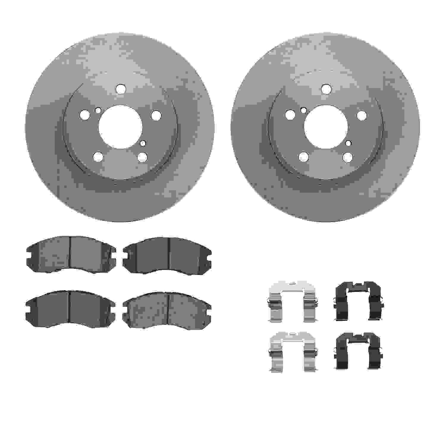 Dynamic Friction Company Disc Brake Pad and Rotor / Drum Brake Shoe and Drum Kit 6312-13012