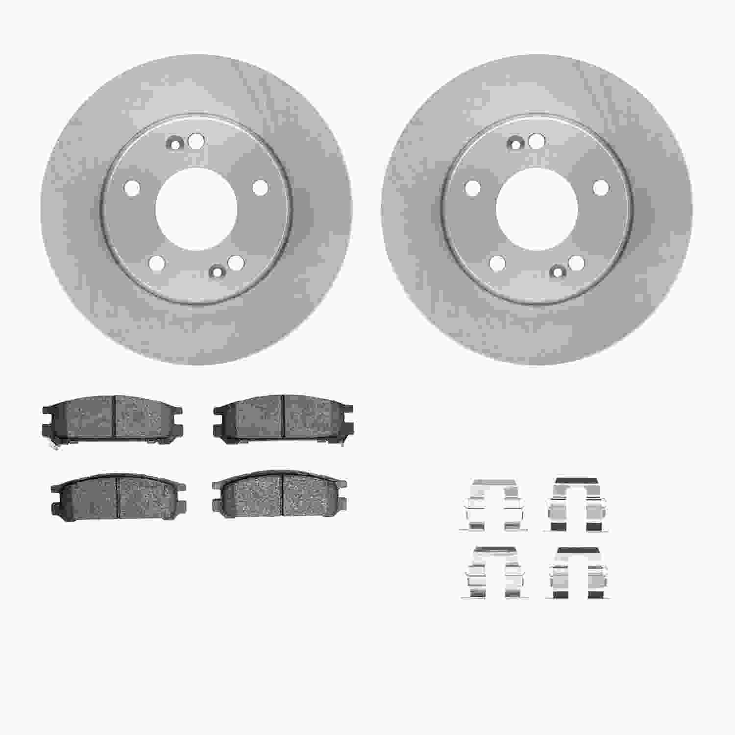 Dynamic Friction Company Disc Brake Pad and Rotor / Drum Brake Shoe and Drum Kit 6312-13015