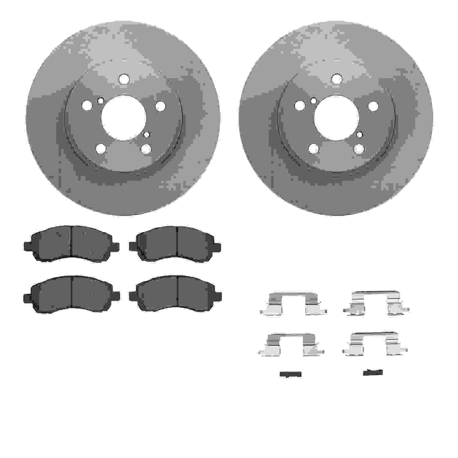 Dynamic Friction Company Disc Brake Pad and Rotor / Drum Brake Shoe and Drum Kit 6312-13022