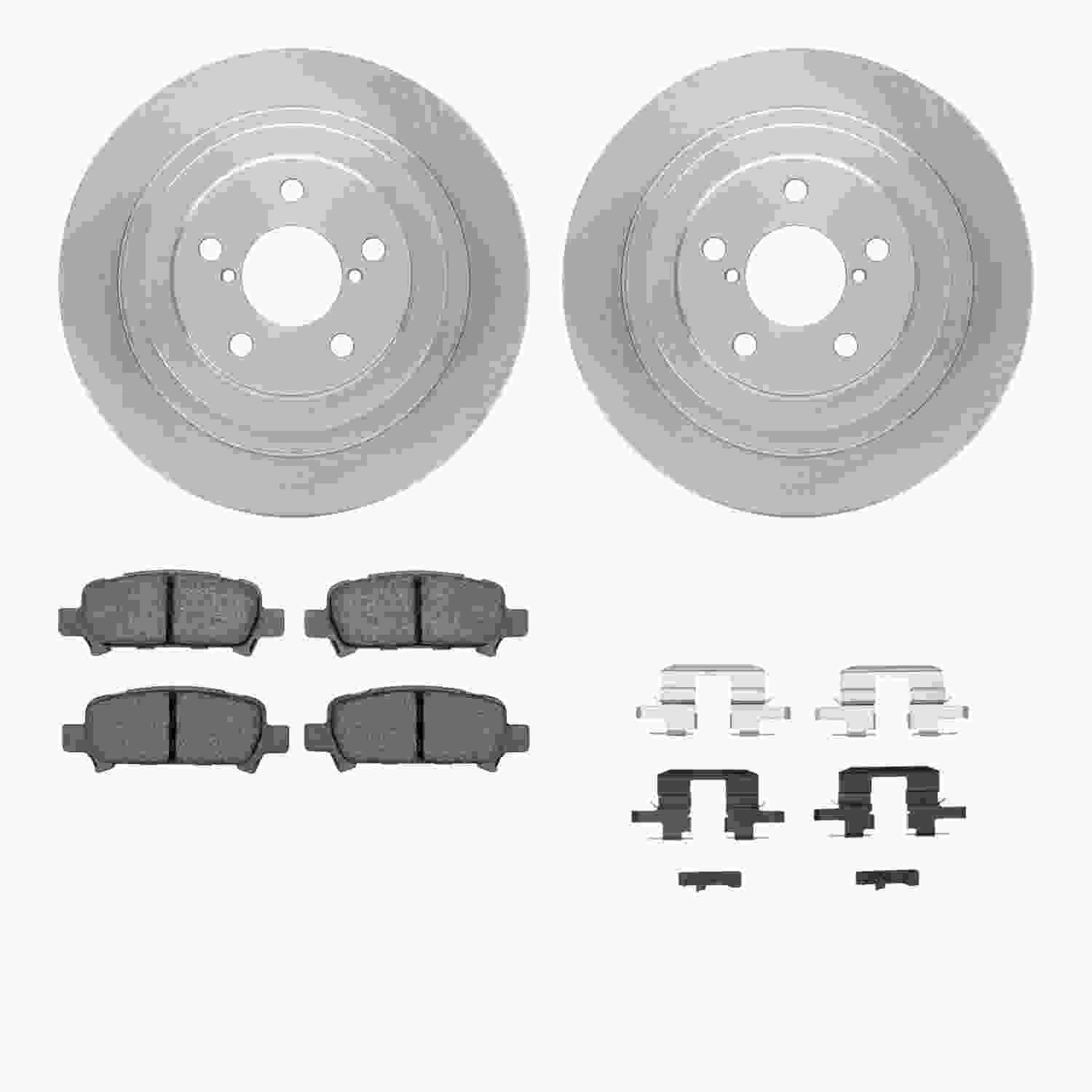 Dynamic Friction Company Disc Brake Pad and Rotor / Drum Brake Shoe and Drum Kit 6312-13025