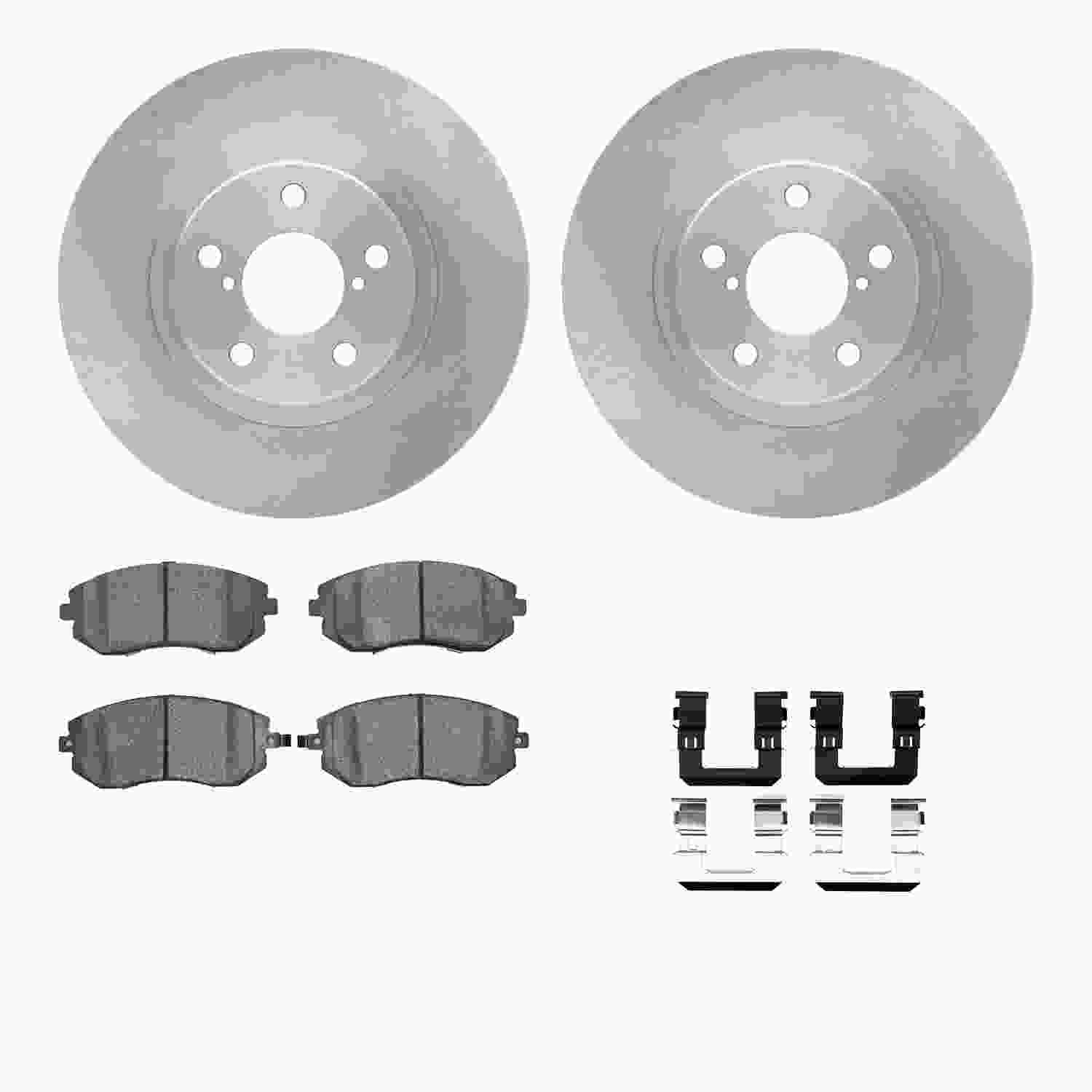 Dynamic Friction Company Disc Brake Pad and Rotor / Drum Brake Shoe and Drum Kit 6312-13027