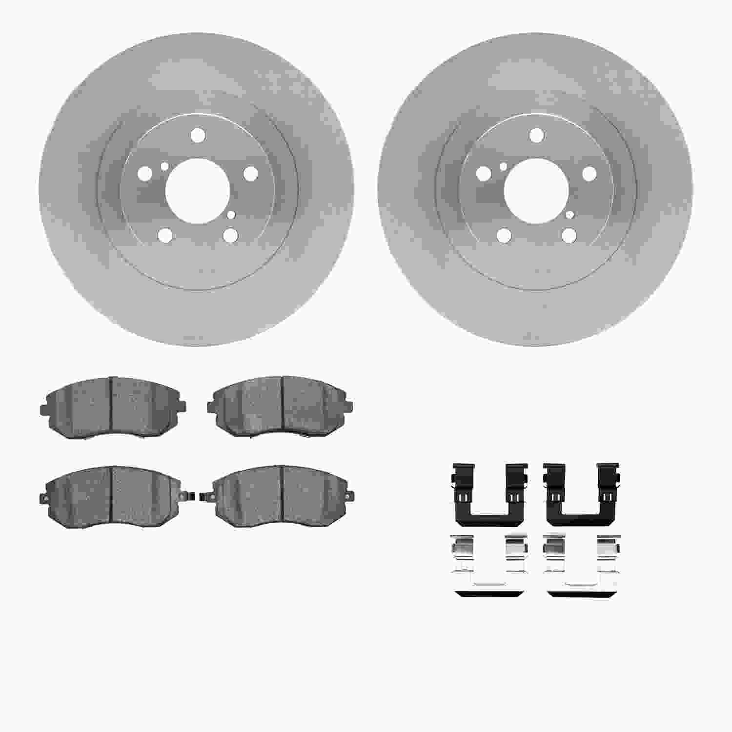 Dynamic Friction Company Disc Brake Pad and Rotor / Drum Brake Shoe and Drum Kit 6312-13029