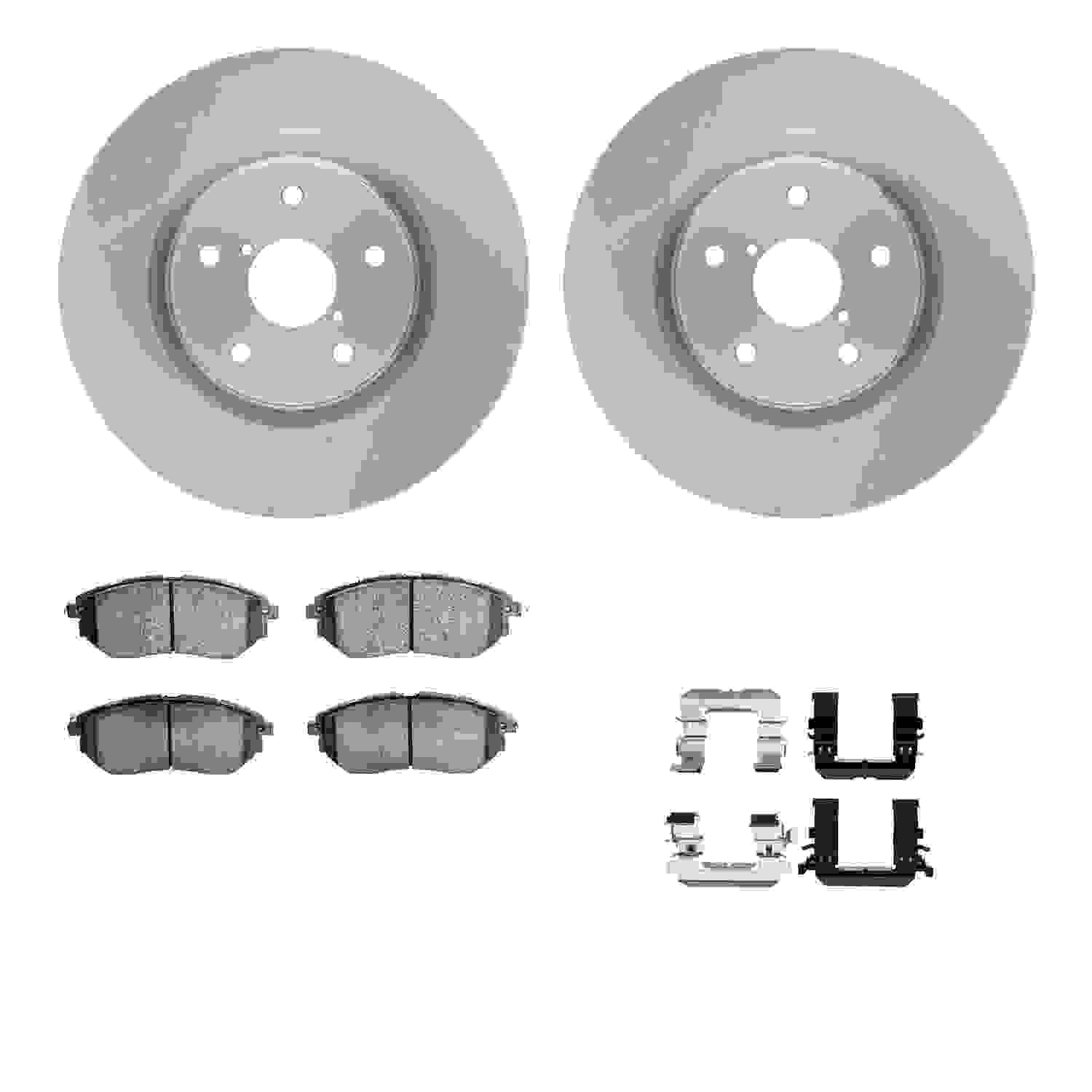 Dynamic Friction Company Disc Brake Pad and Rotor / Drum Brake Shoe and Drum Kit 6312-13038