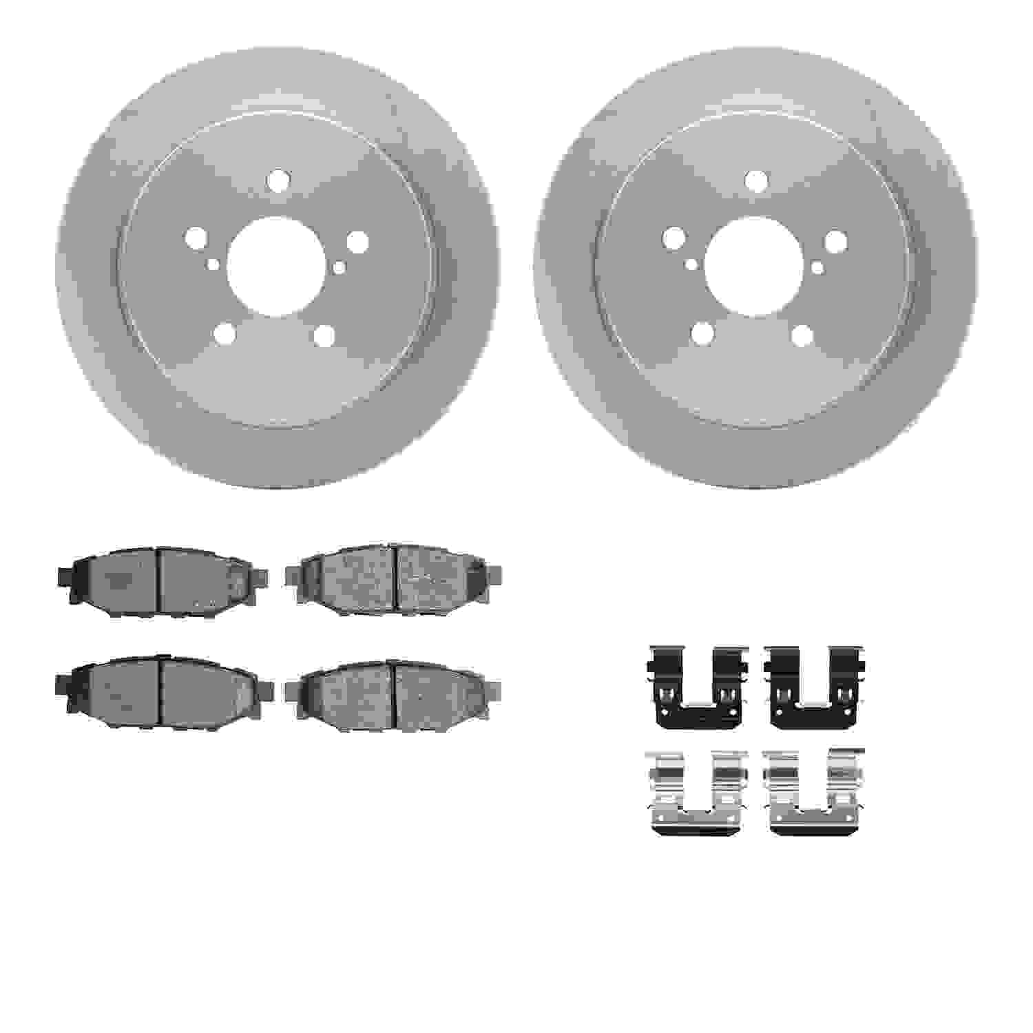 Dynamic Friction Company Disc Brake Pad and Rotor / Drum Brake Shoe and Drum Kit 6312-13040