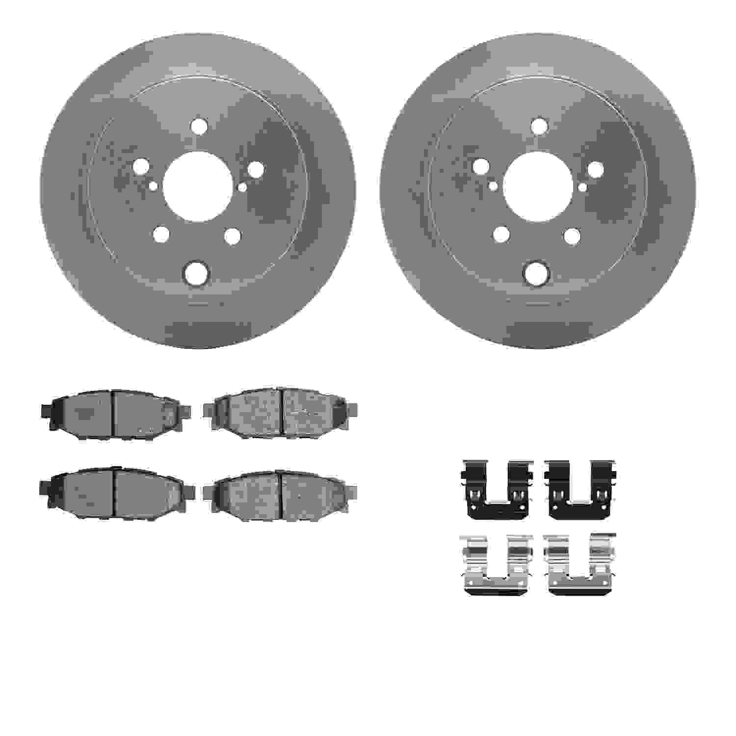 Dynamic Friction Company Disc Brake Pad and Rotor / Drum Brake Shoe and Drum Kit 6312-13043