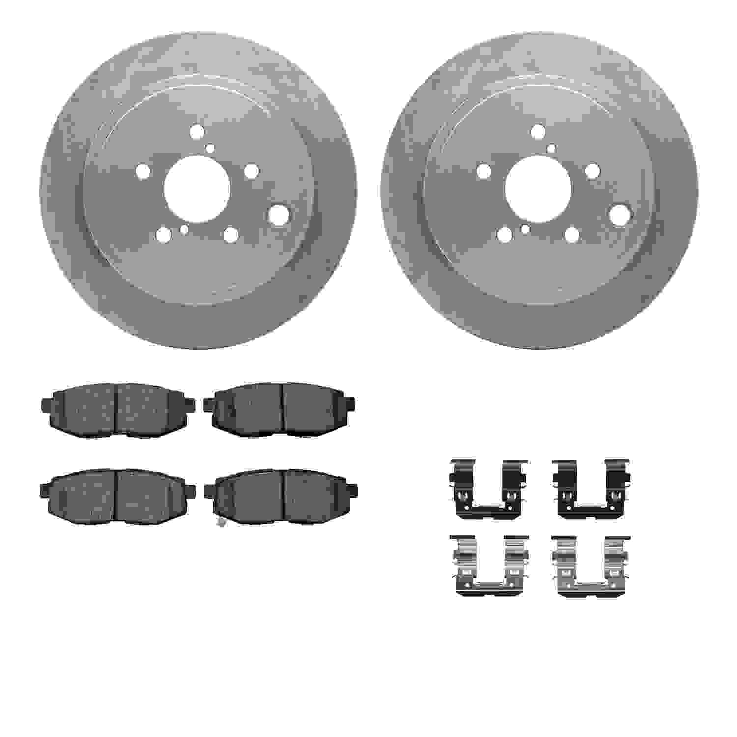 Dynamic Friction Company Disc Brake Pad and Rotor / Drum Brake Shoe and Drum Kit 6312-13044